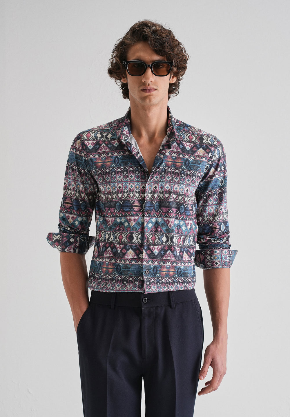 Multi Printed Full-Sleeves Shirt