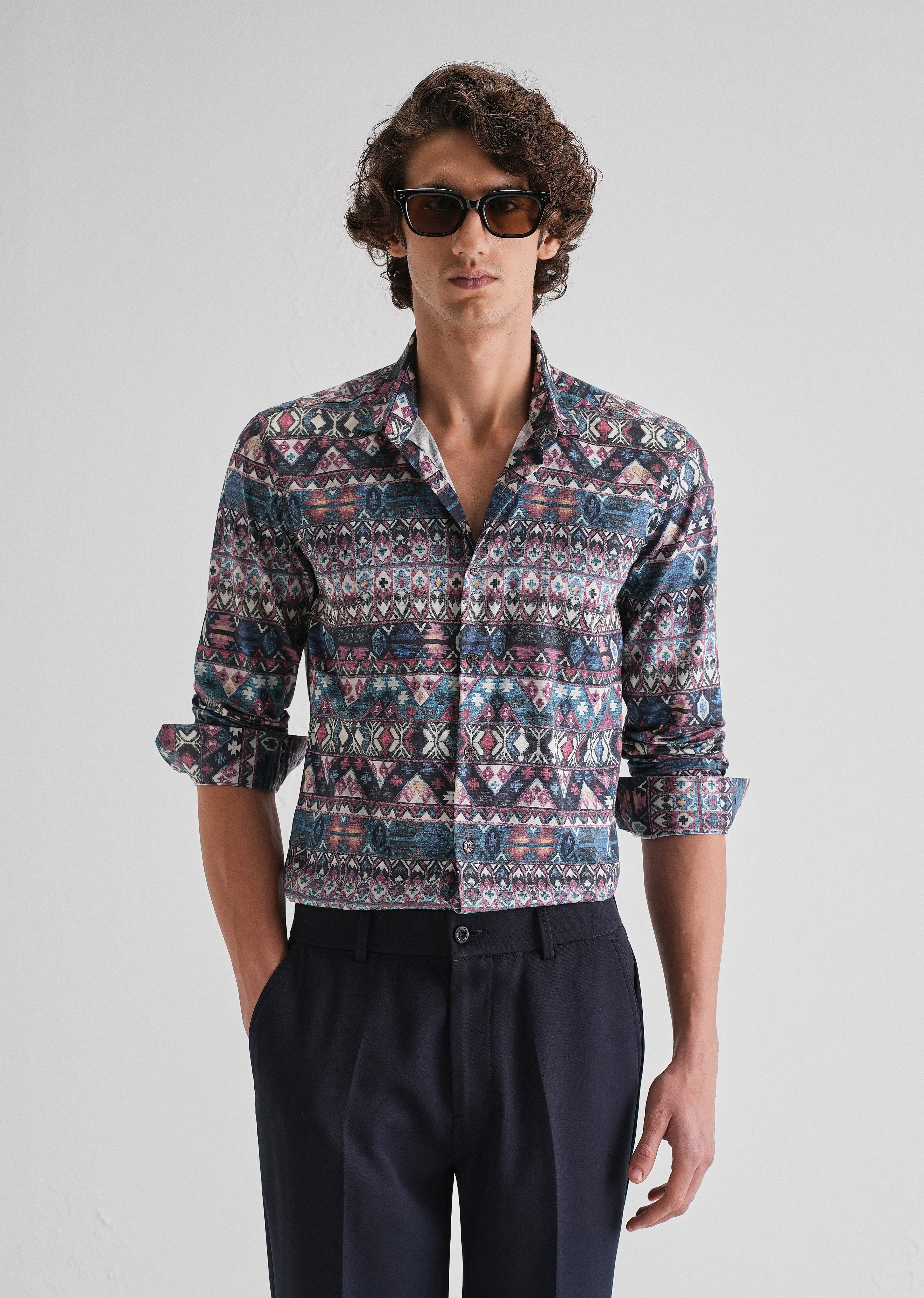 Multi Printed Full-Sleeves Shirt