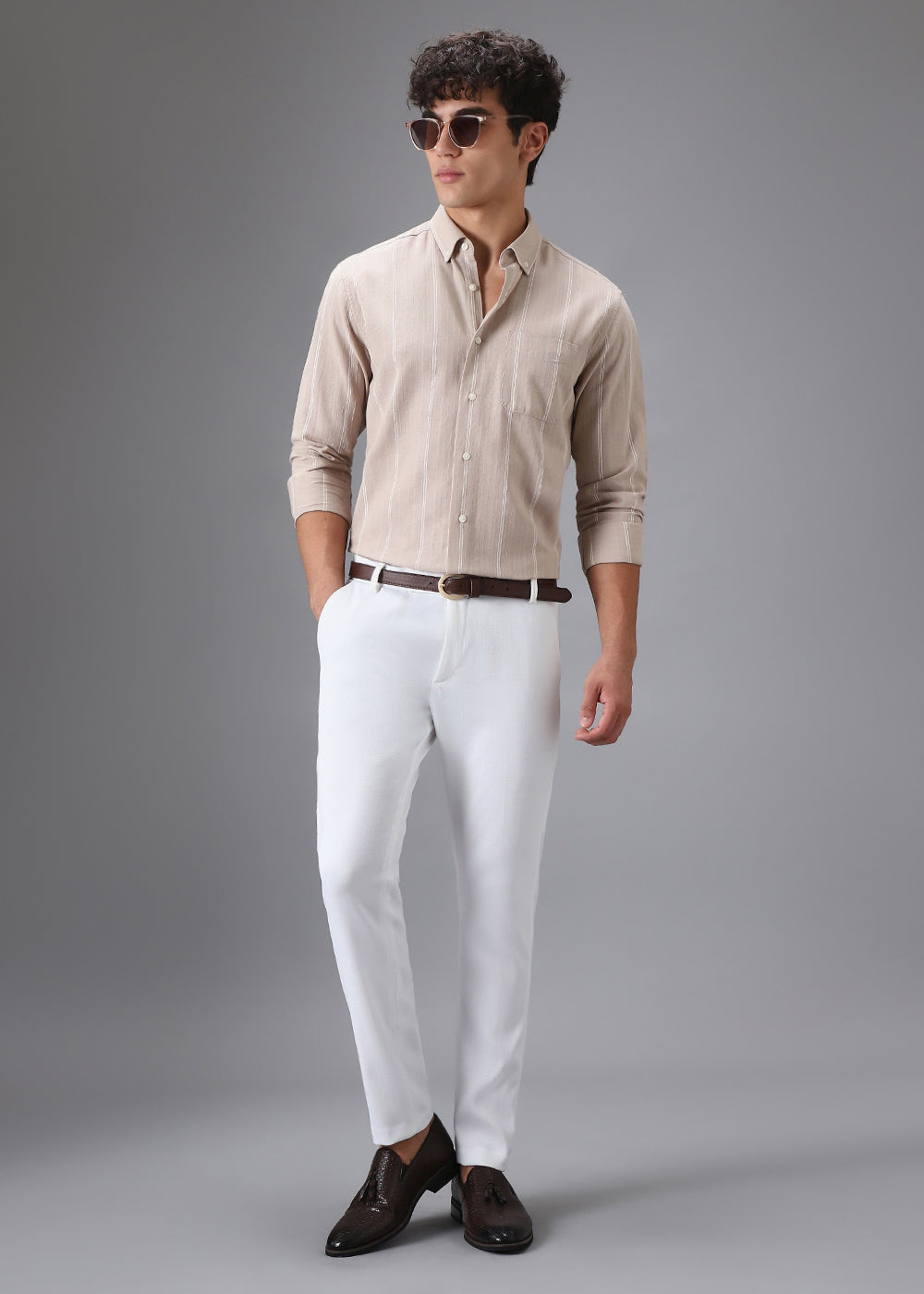 Musk White Formal Trouser