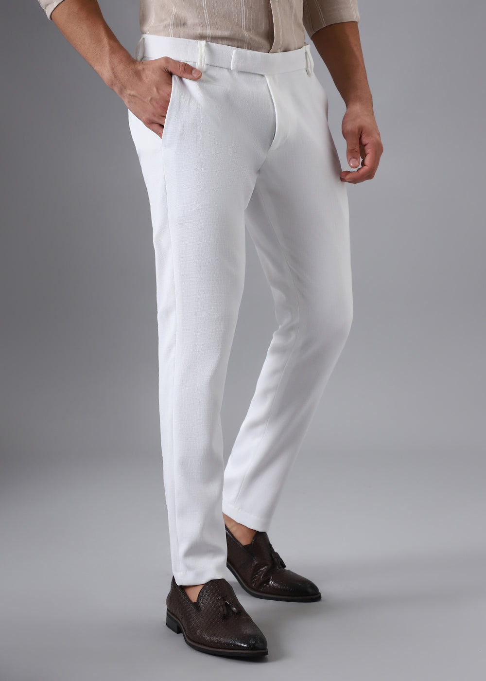 Musk White Formal Trouser