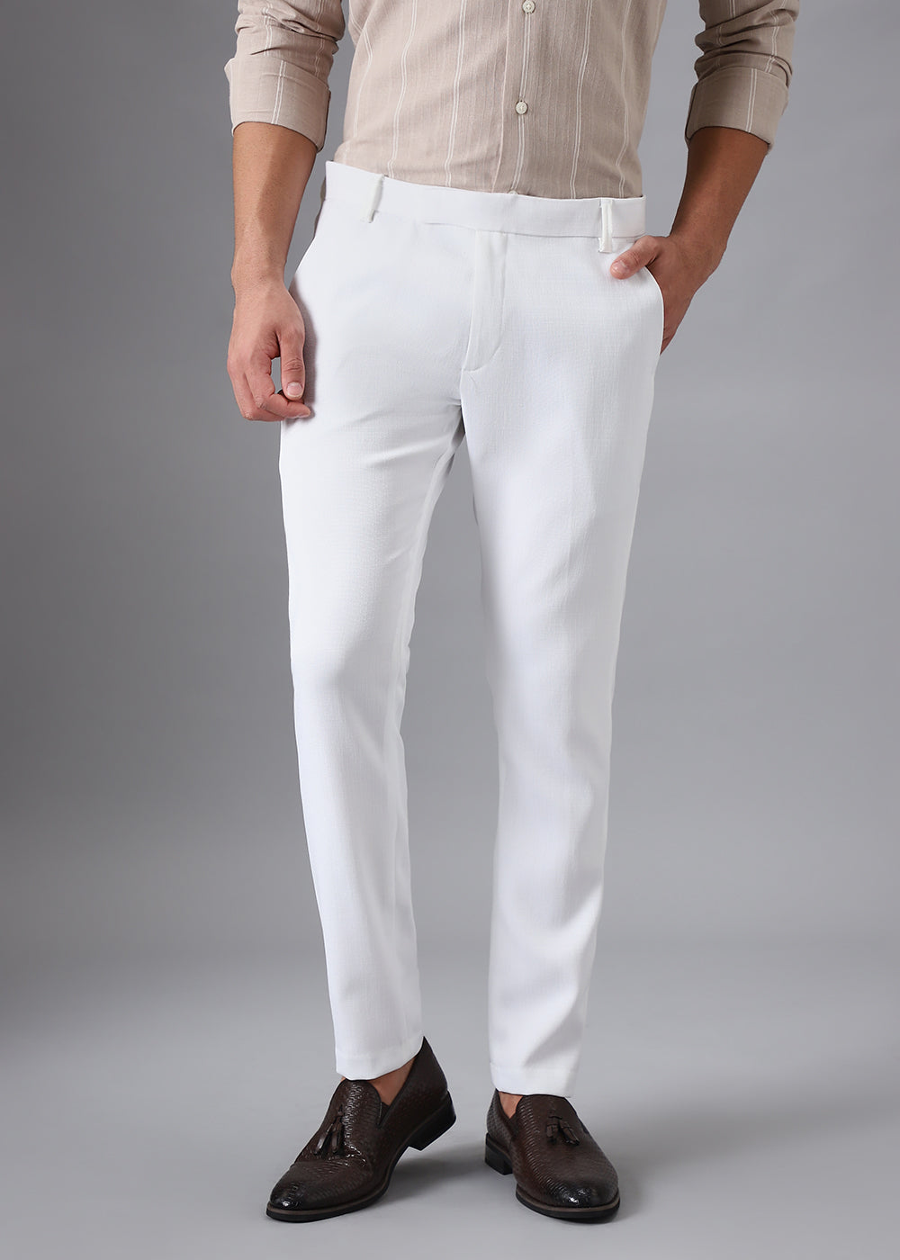 Musk White Formal Trouser