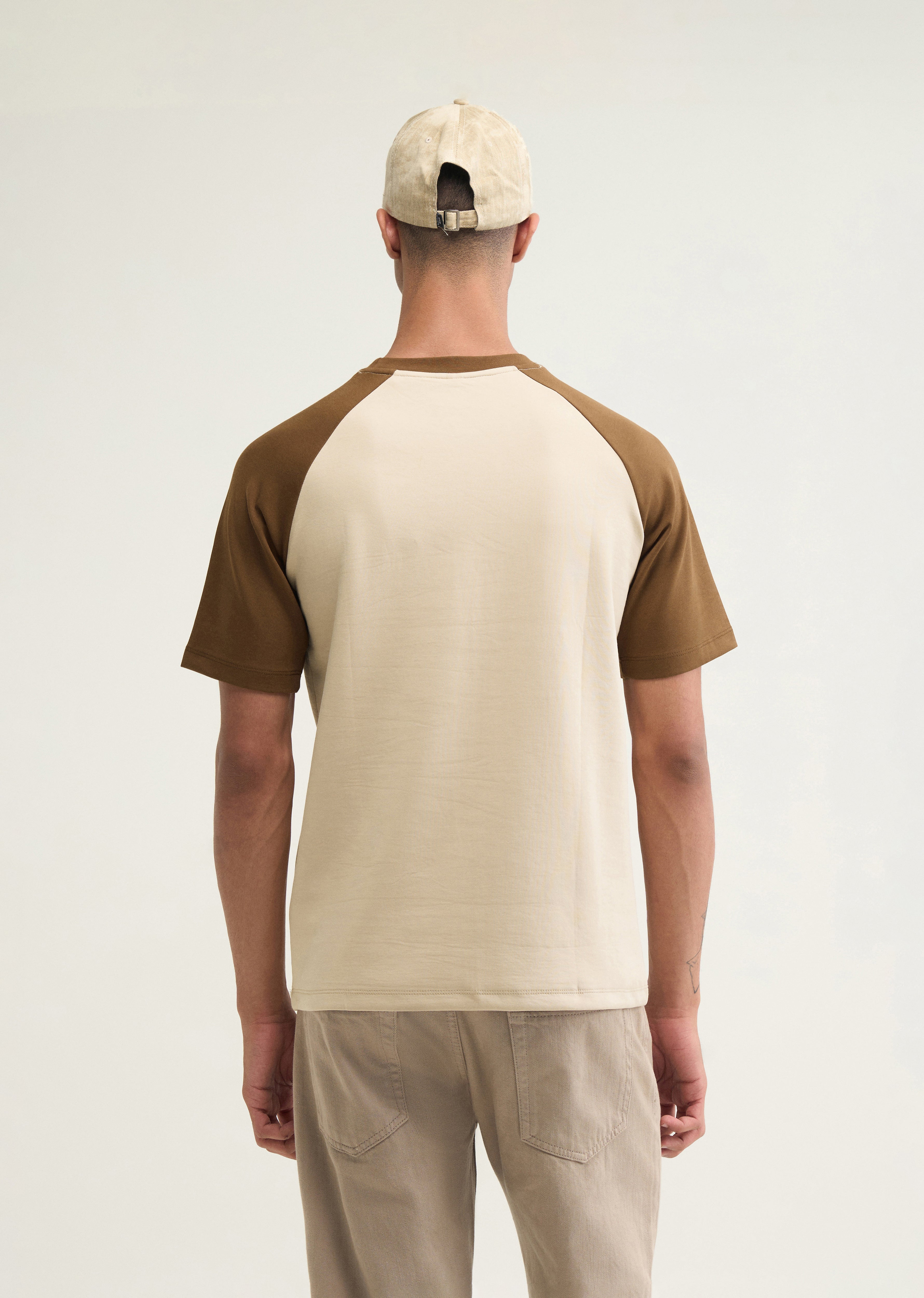 Muted Beige Graphic Printed T-shirt