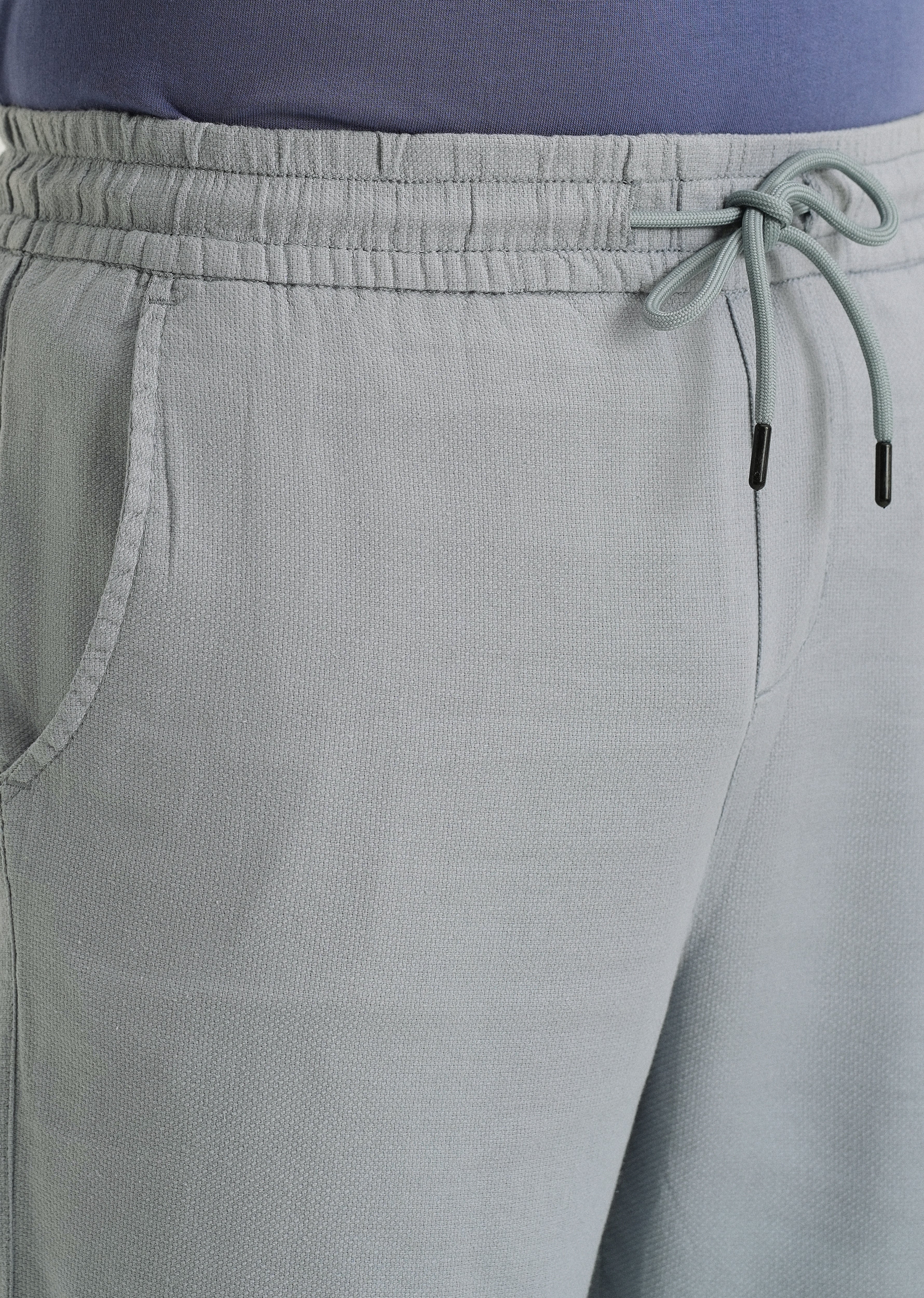 Mystic Blue Textured Pants