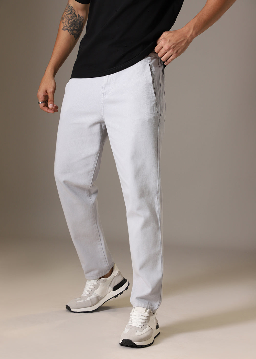 Mystic Grey Drill Denim