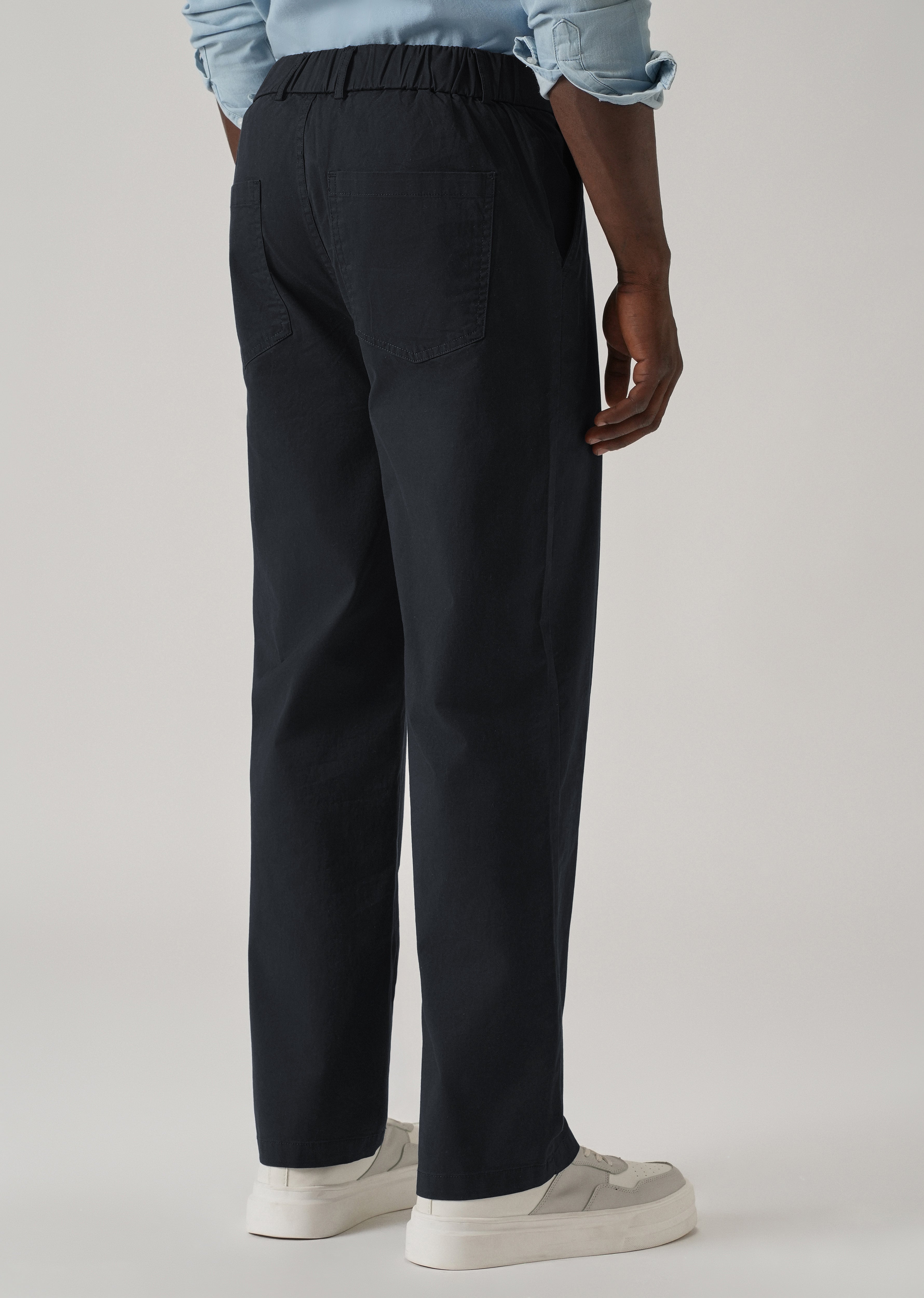 Baggy Fit Navy Blue Chinos