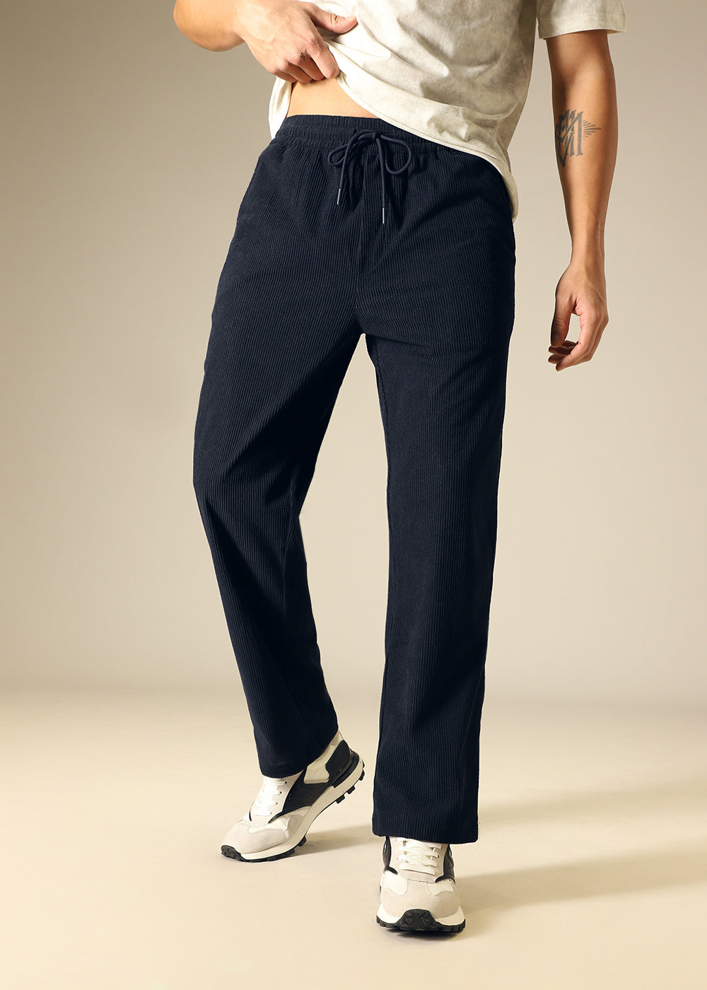 Navy Blue Corduroy Pant
