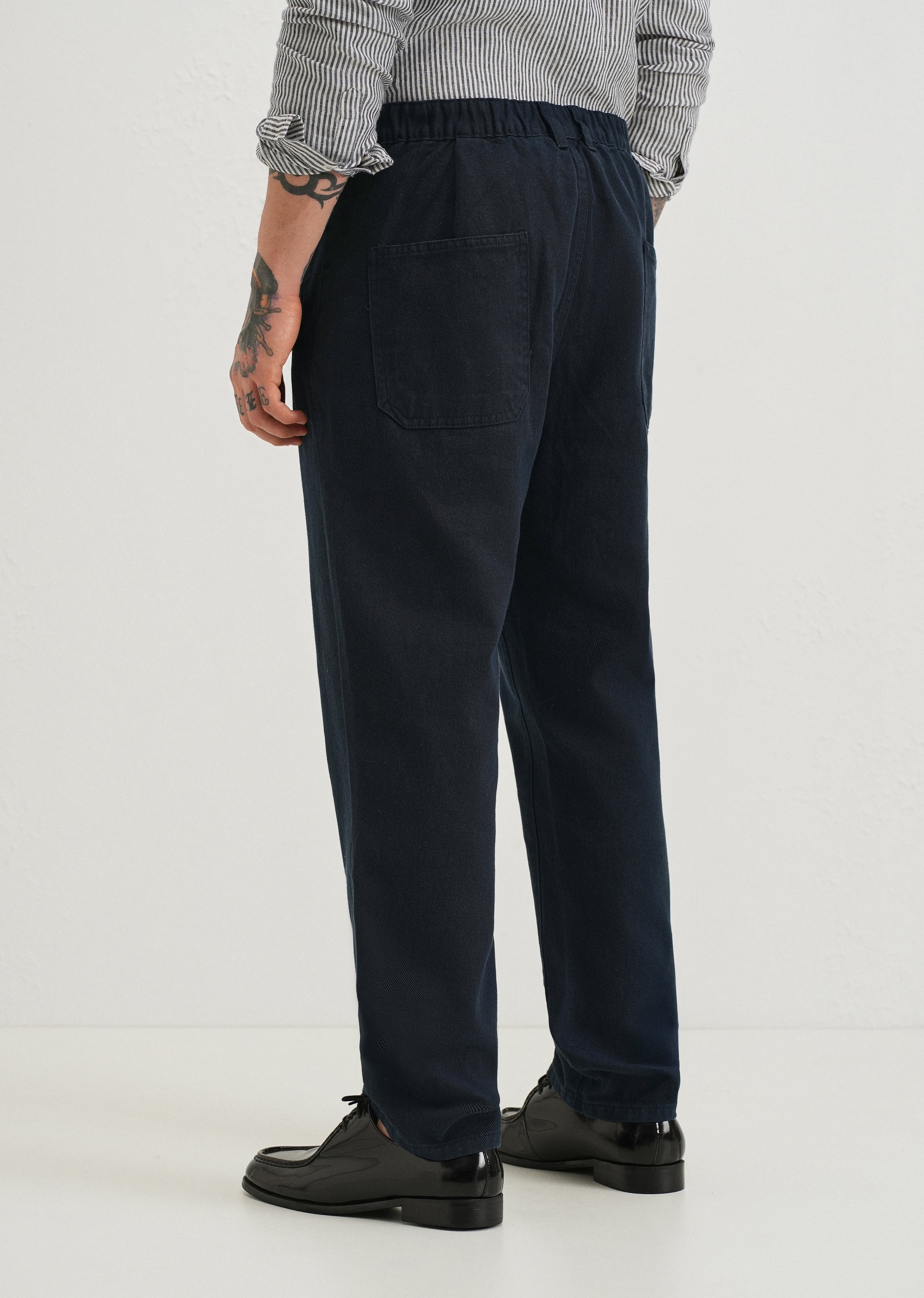 Navy Blue Drill Denim