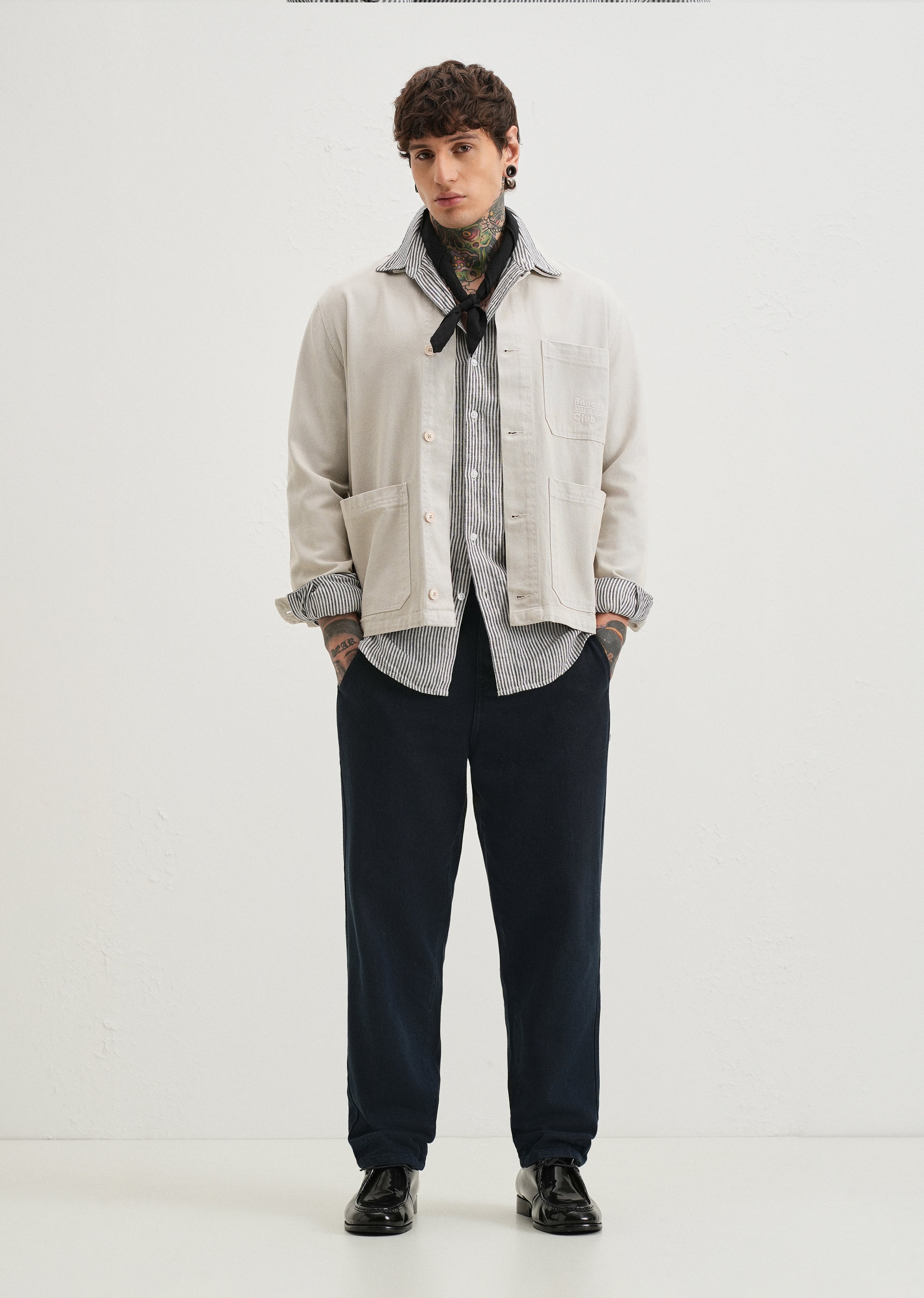 Navy Blue Drill Denim