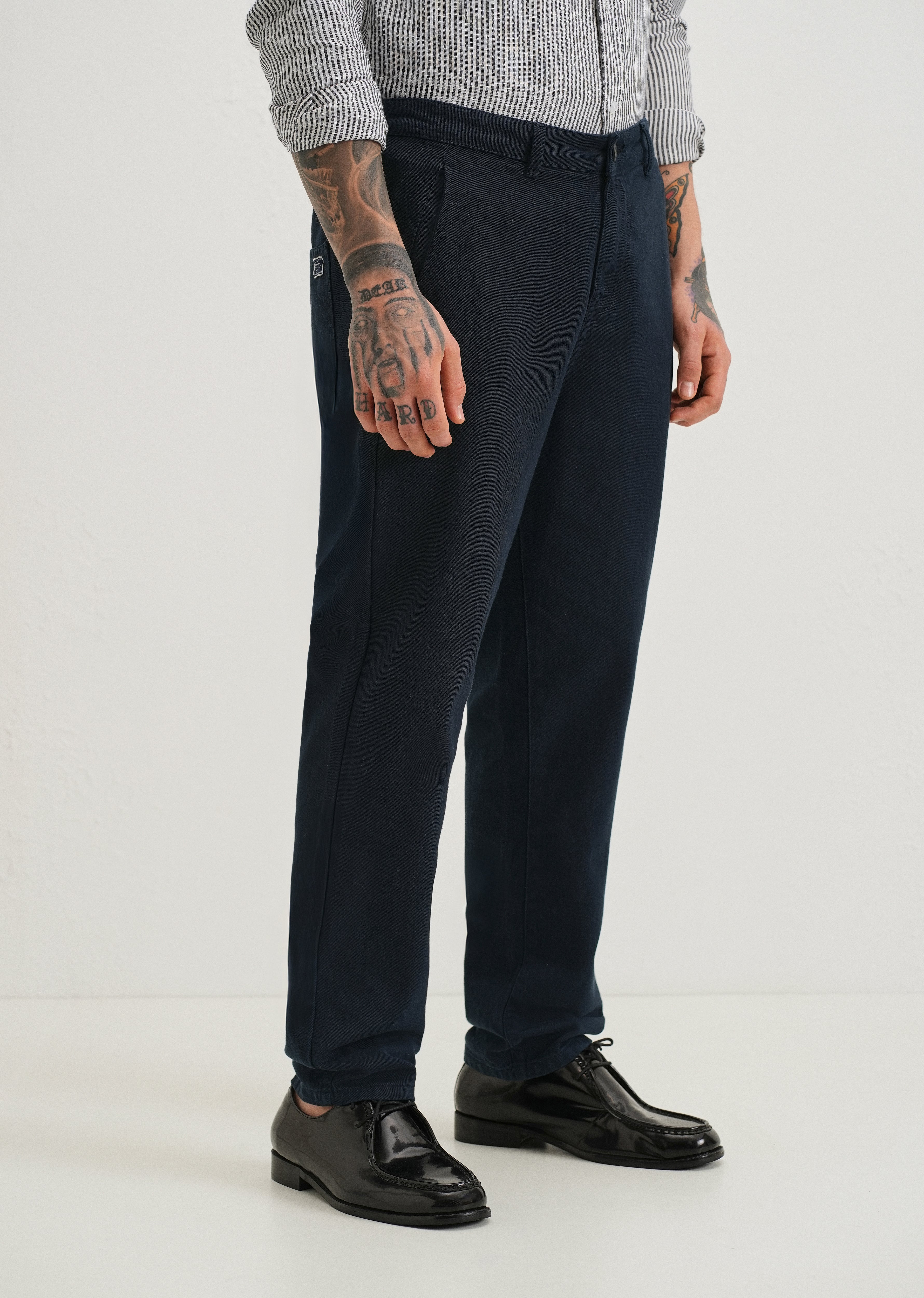 Navy Blue Drill Denim