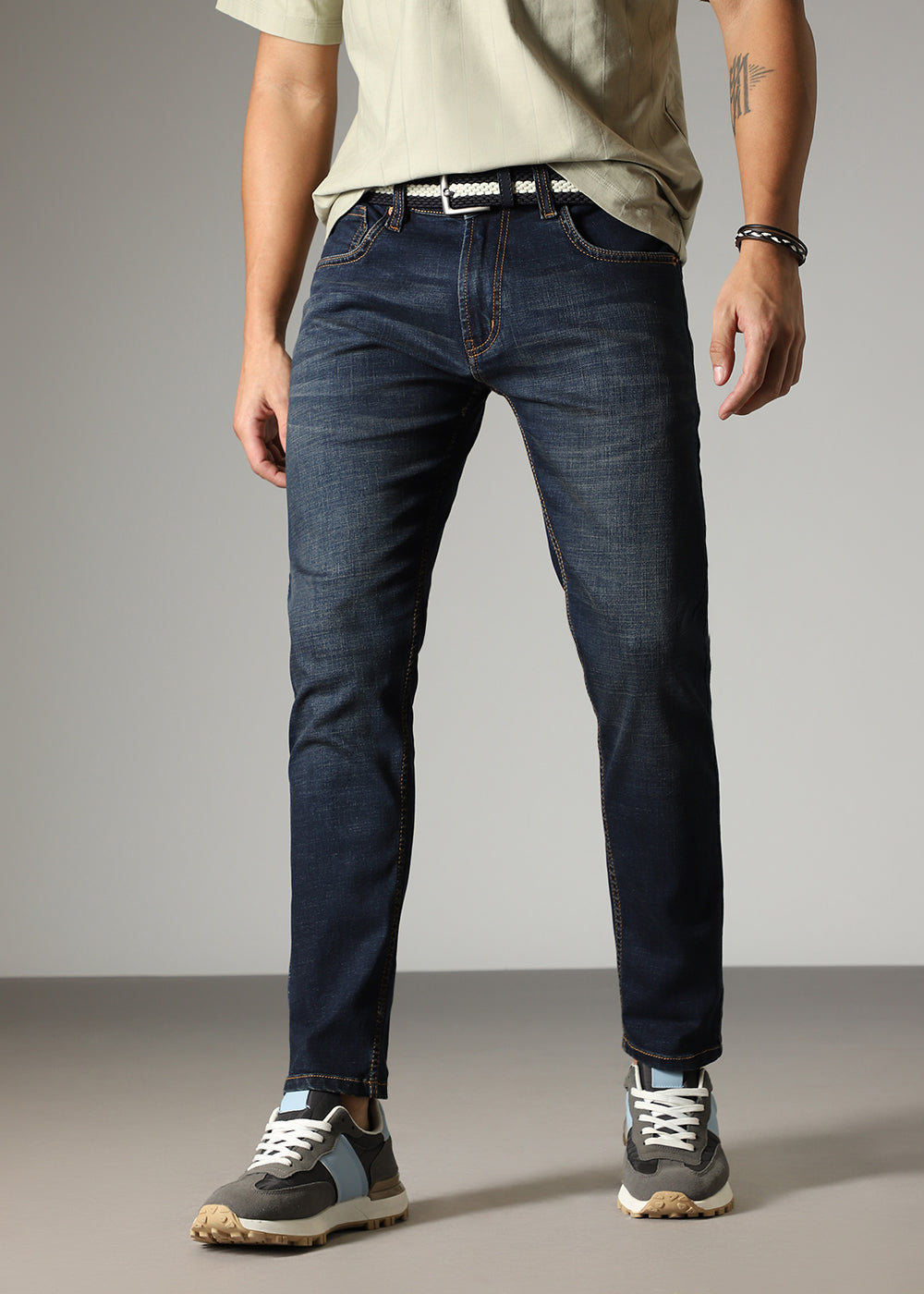 Navy Blue Slim fit Jeans