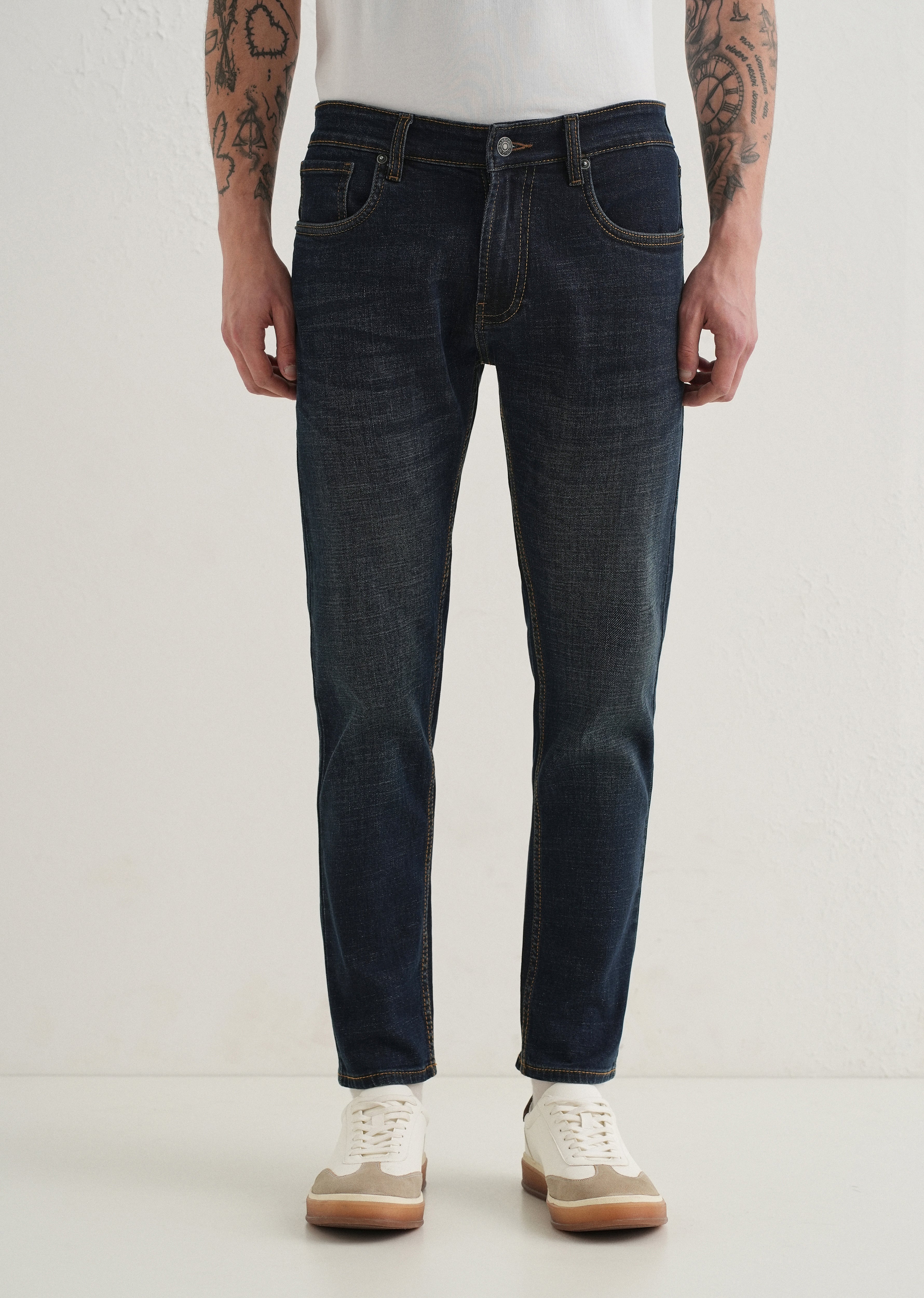 Navy Blue Slim fit Jeans