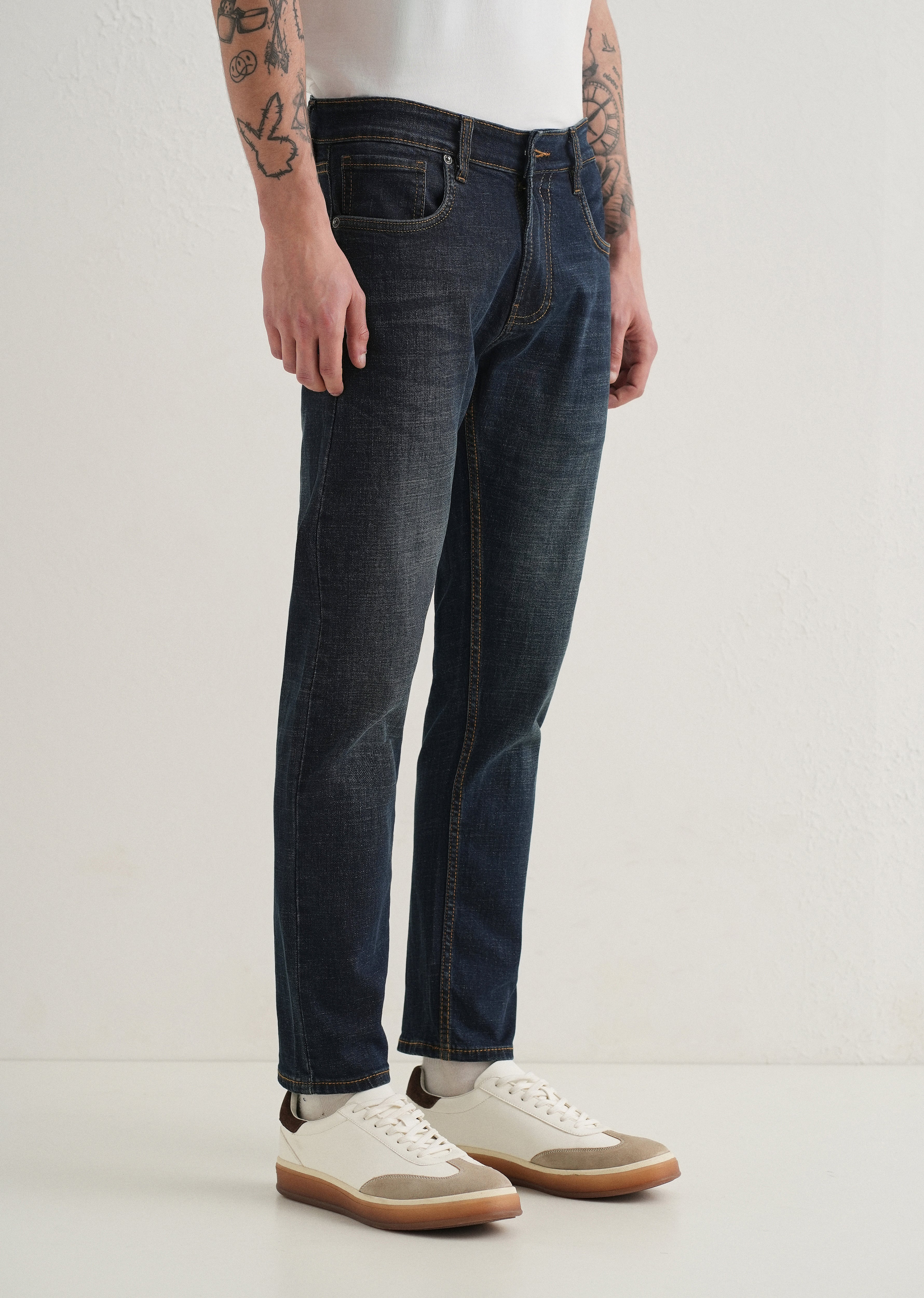 Navy Blue Slim fit Jeans