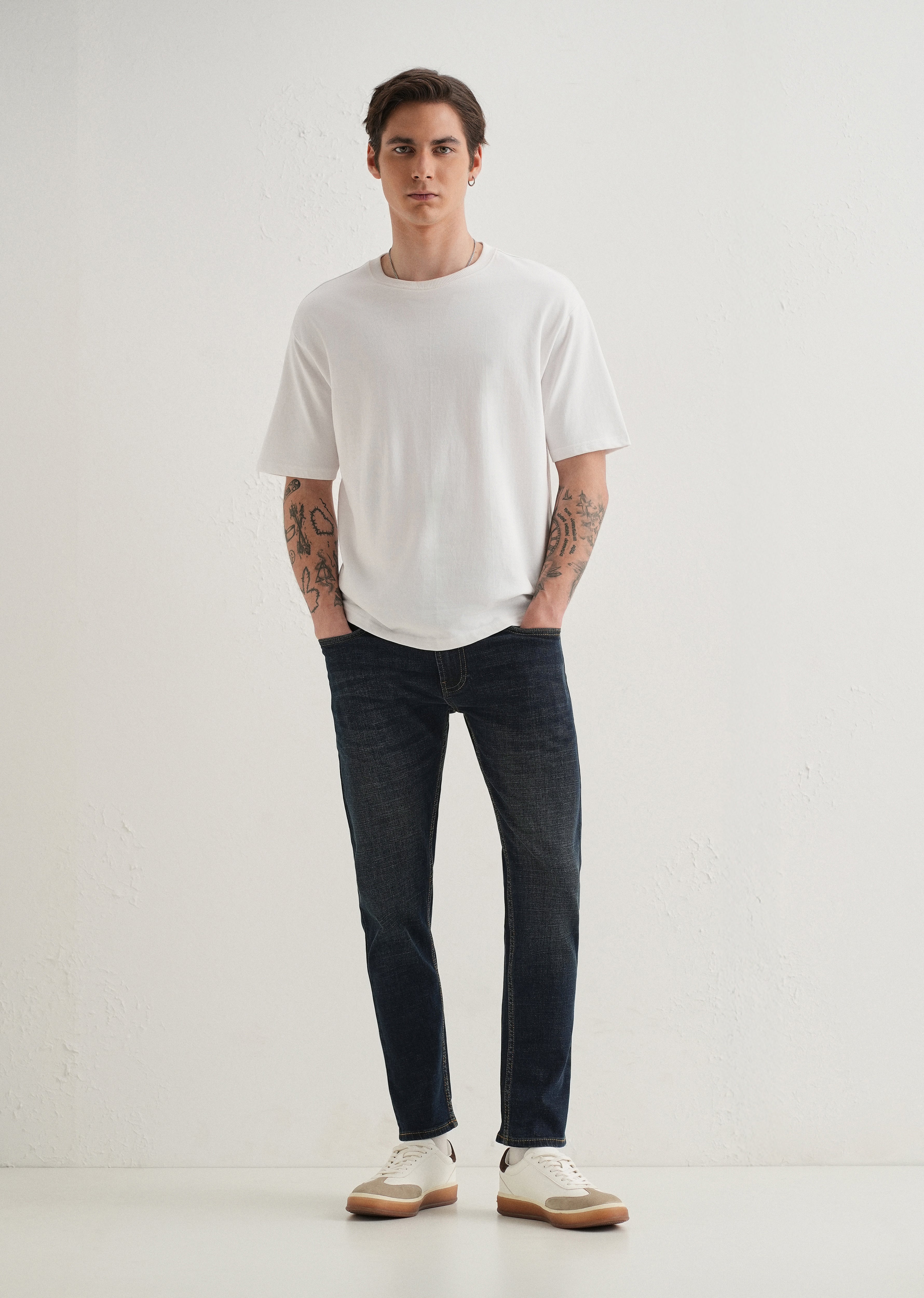 Navy Blue Slim fit Jeans