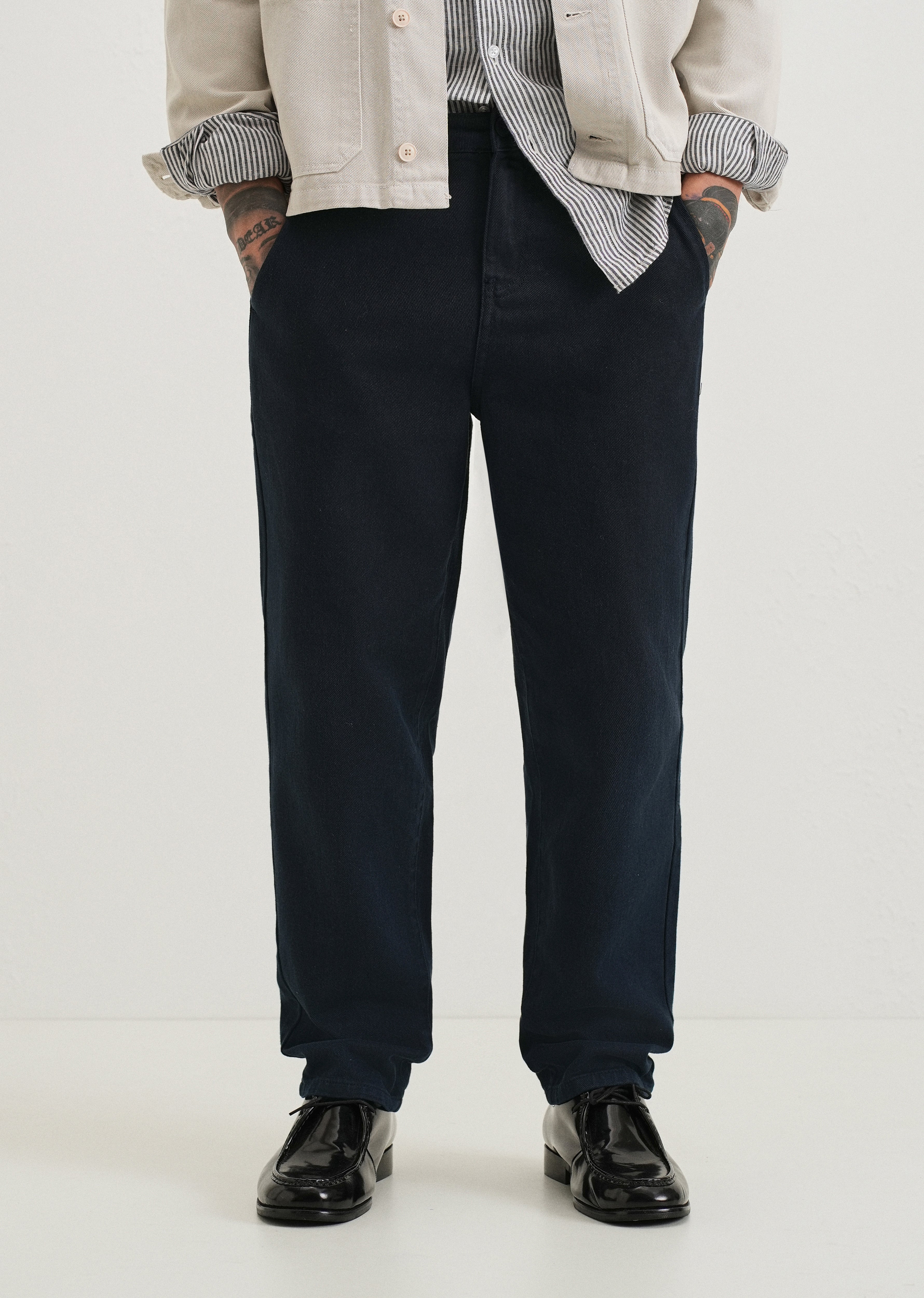 Navy Blue Drill Denim