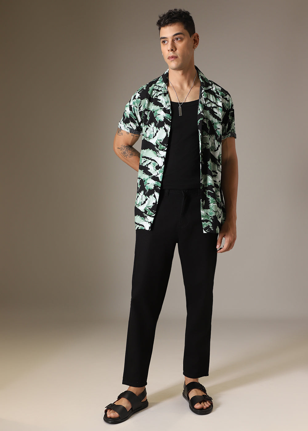 Night Black Drill Denim