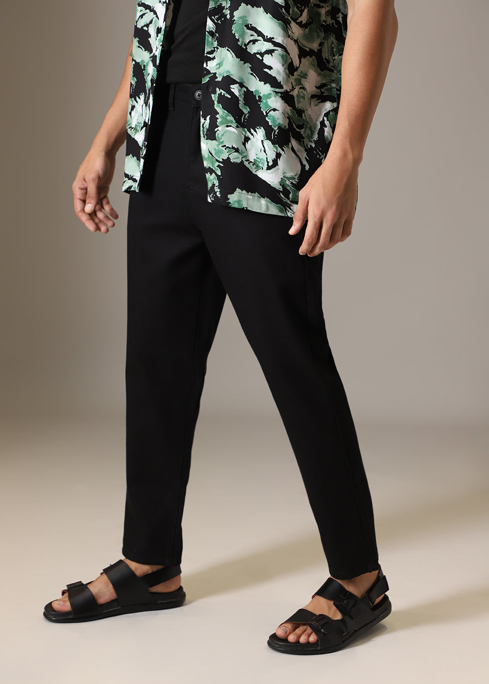 Night Black Drill Denim