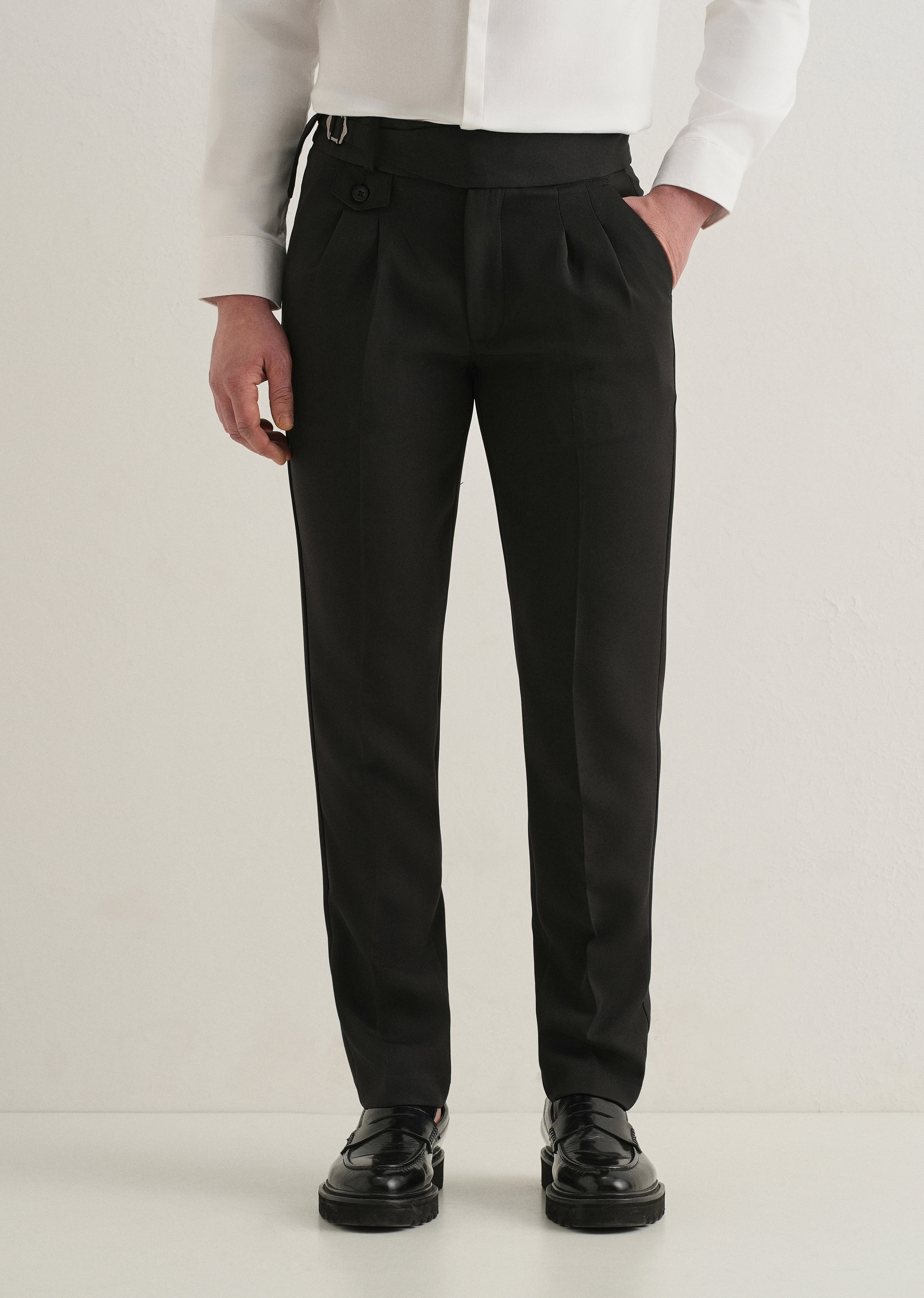 Night Black Gurkha Pant