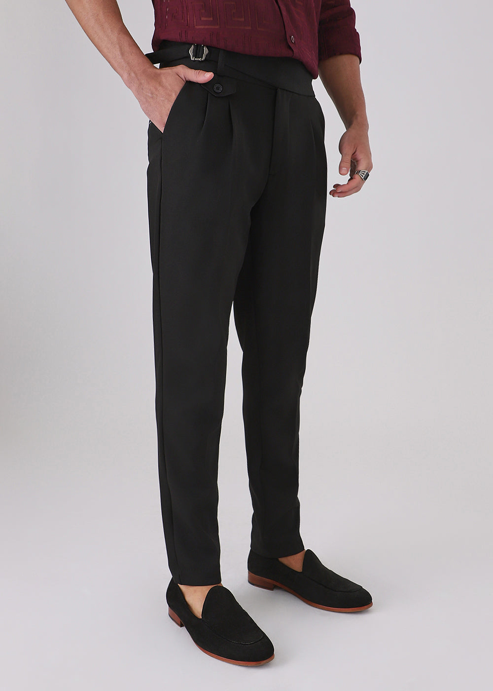 Night Black Gurkha Pant