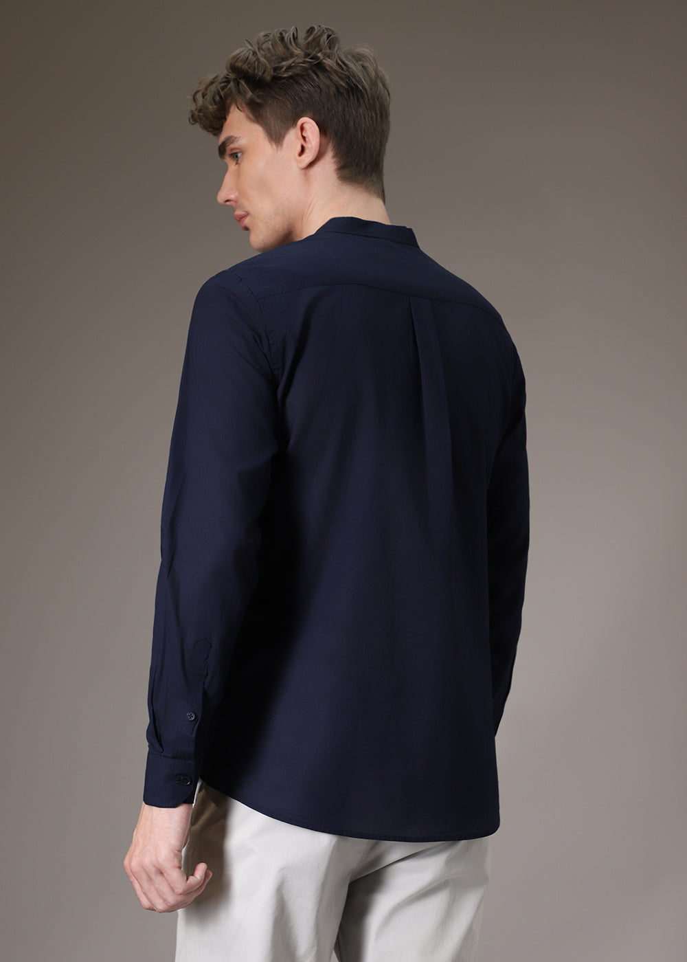 Night Blue Cotton Shirt