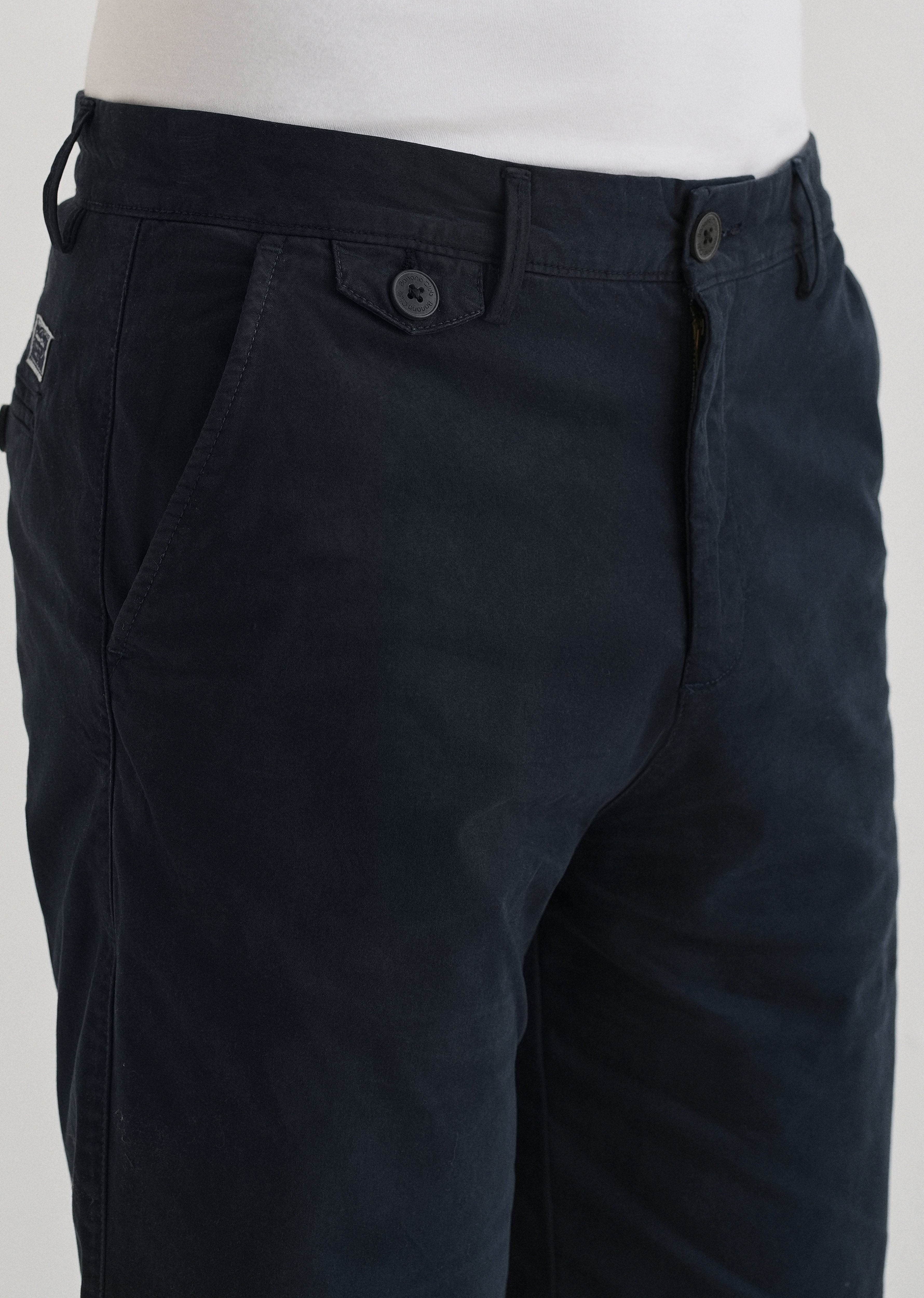 Night Blue Cotton Shorts