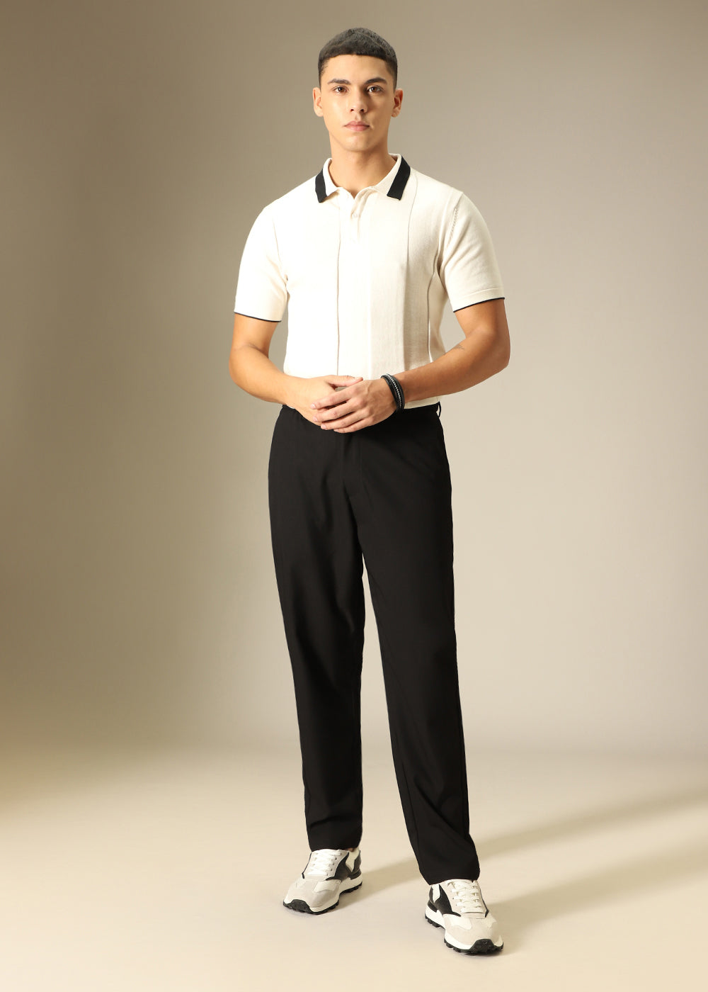 Noir Black Regular Fit Trouser