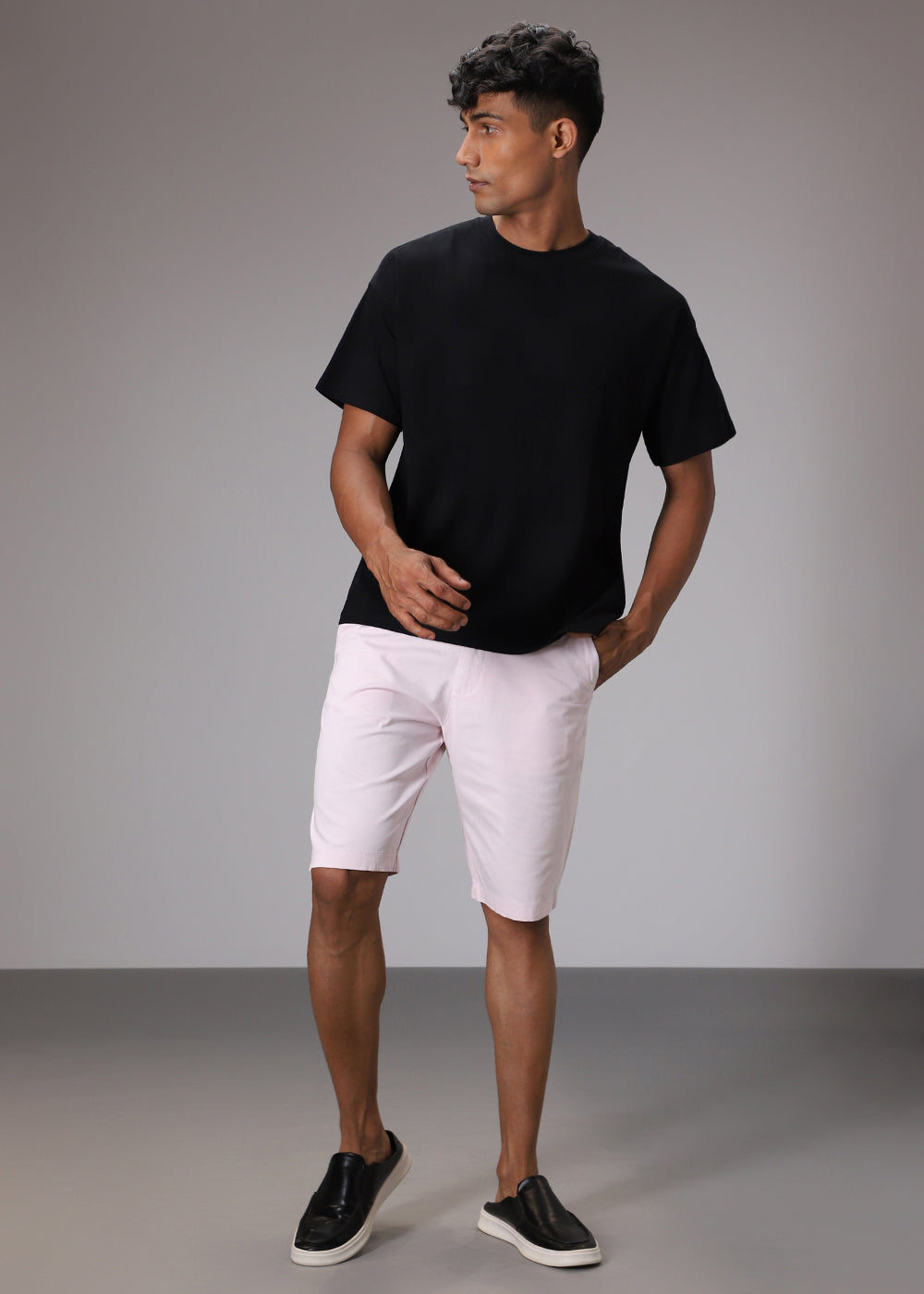 Noir Black Patterned T-shirt