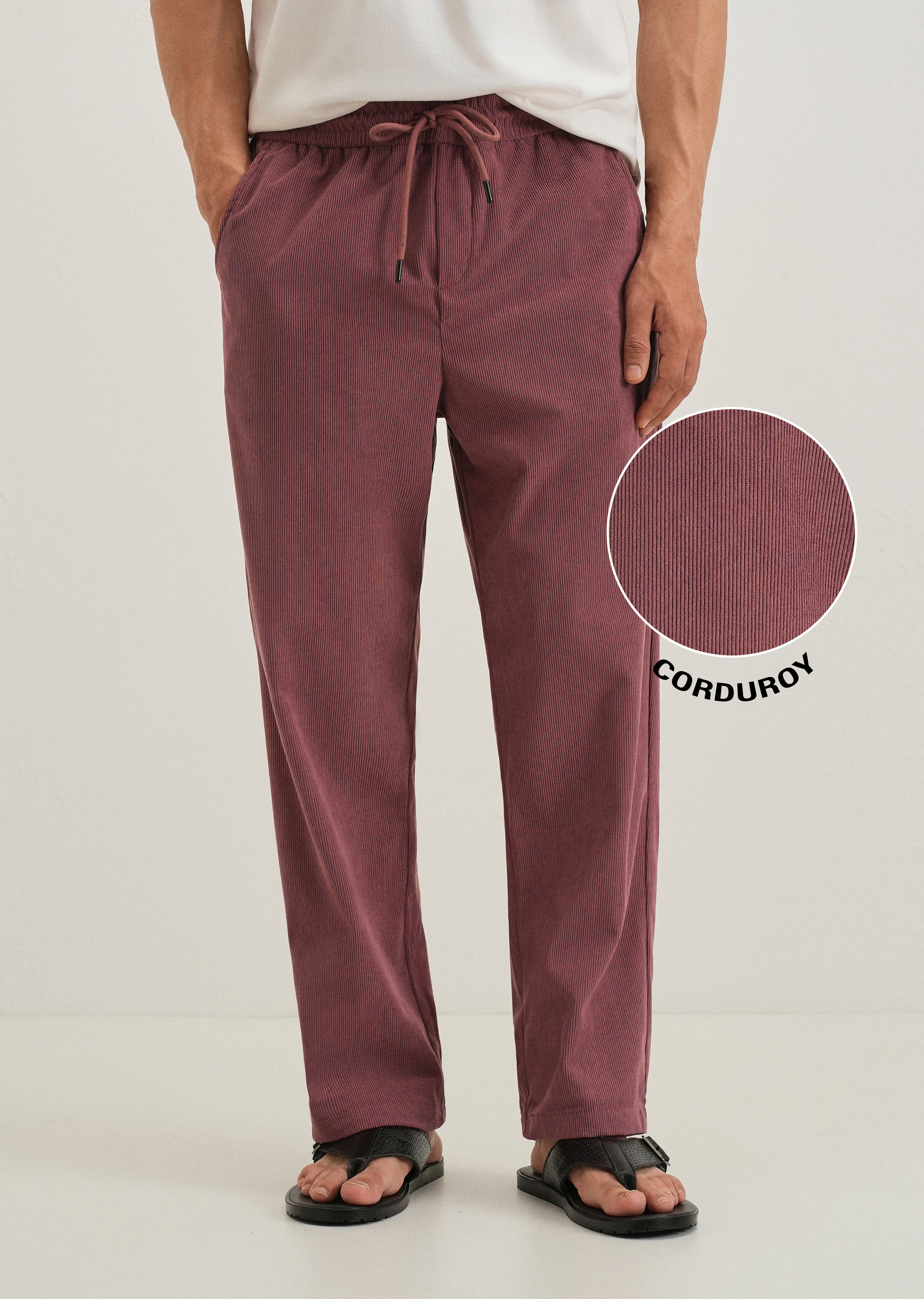 Nude pink Corduroy Pant