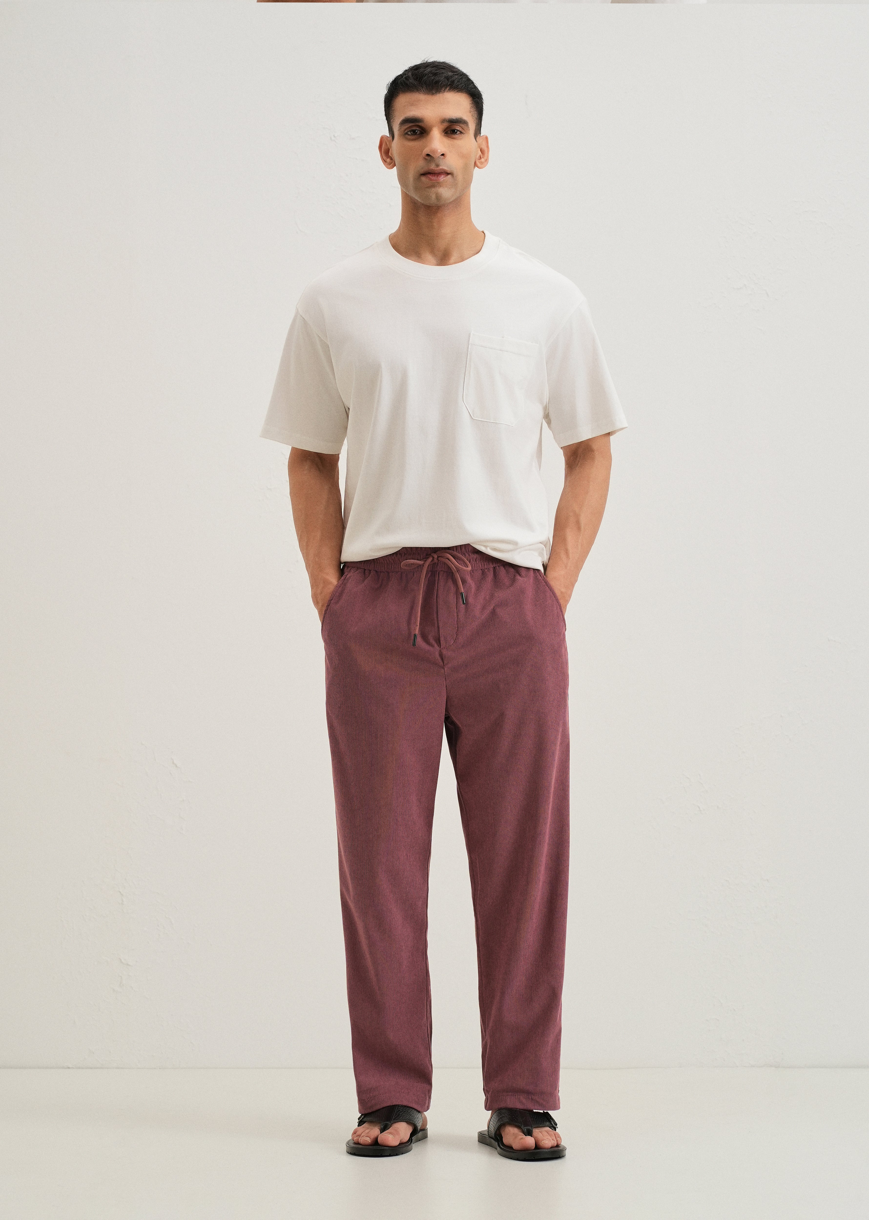 Nude pink Corduroy Pant