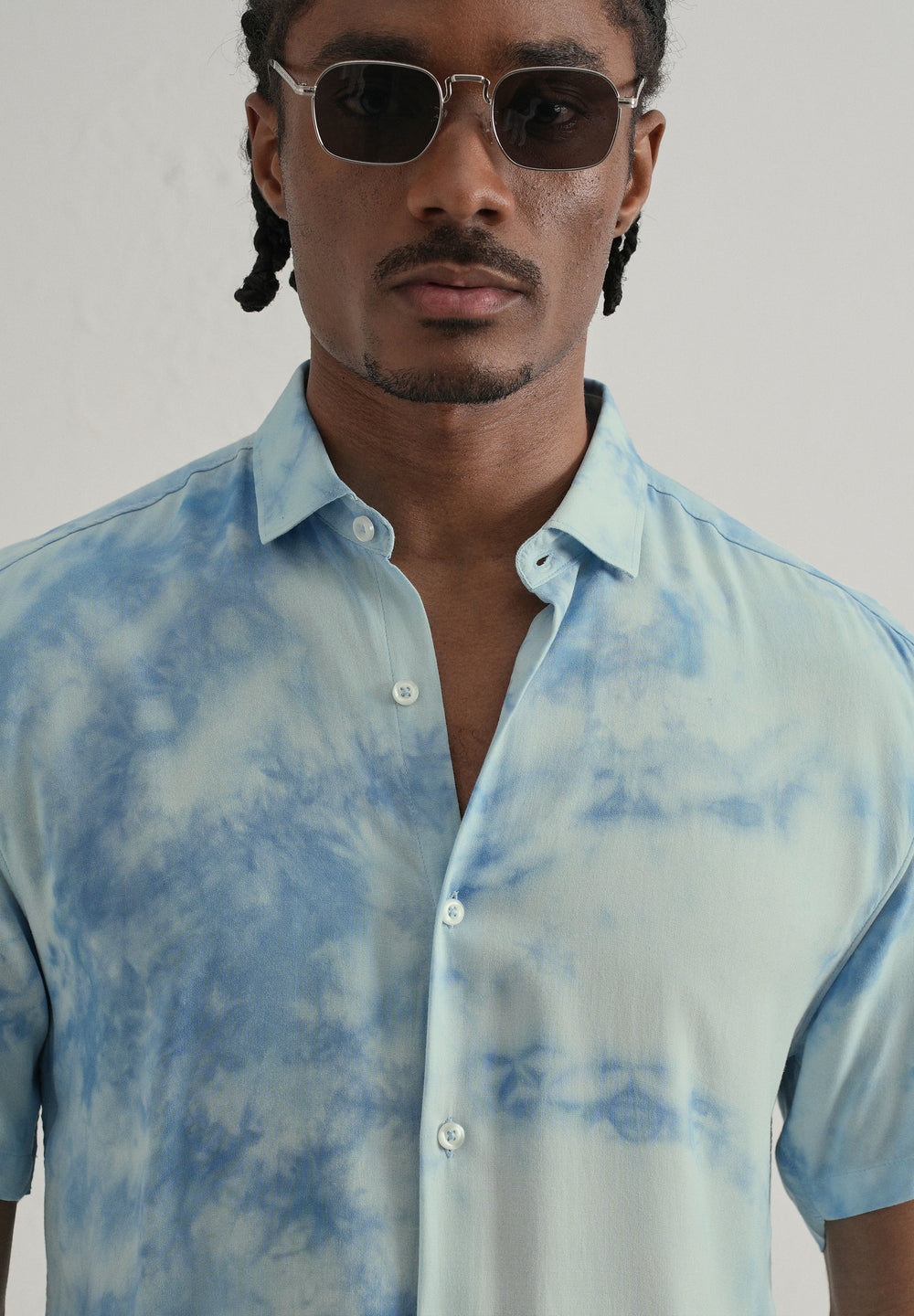 Ocean Tie Dye Half Sleeve Shirt