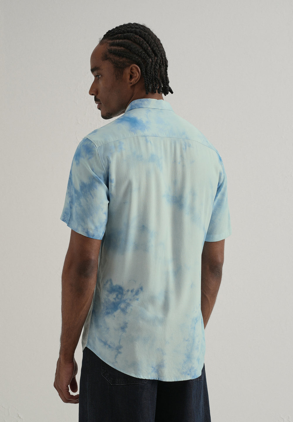 Ocean Tie Dye Half Sleeve Shirt