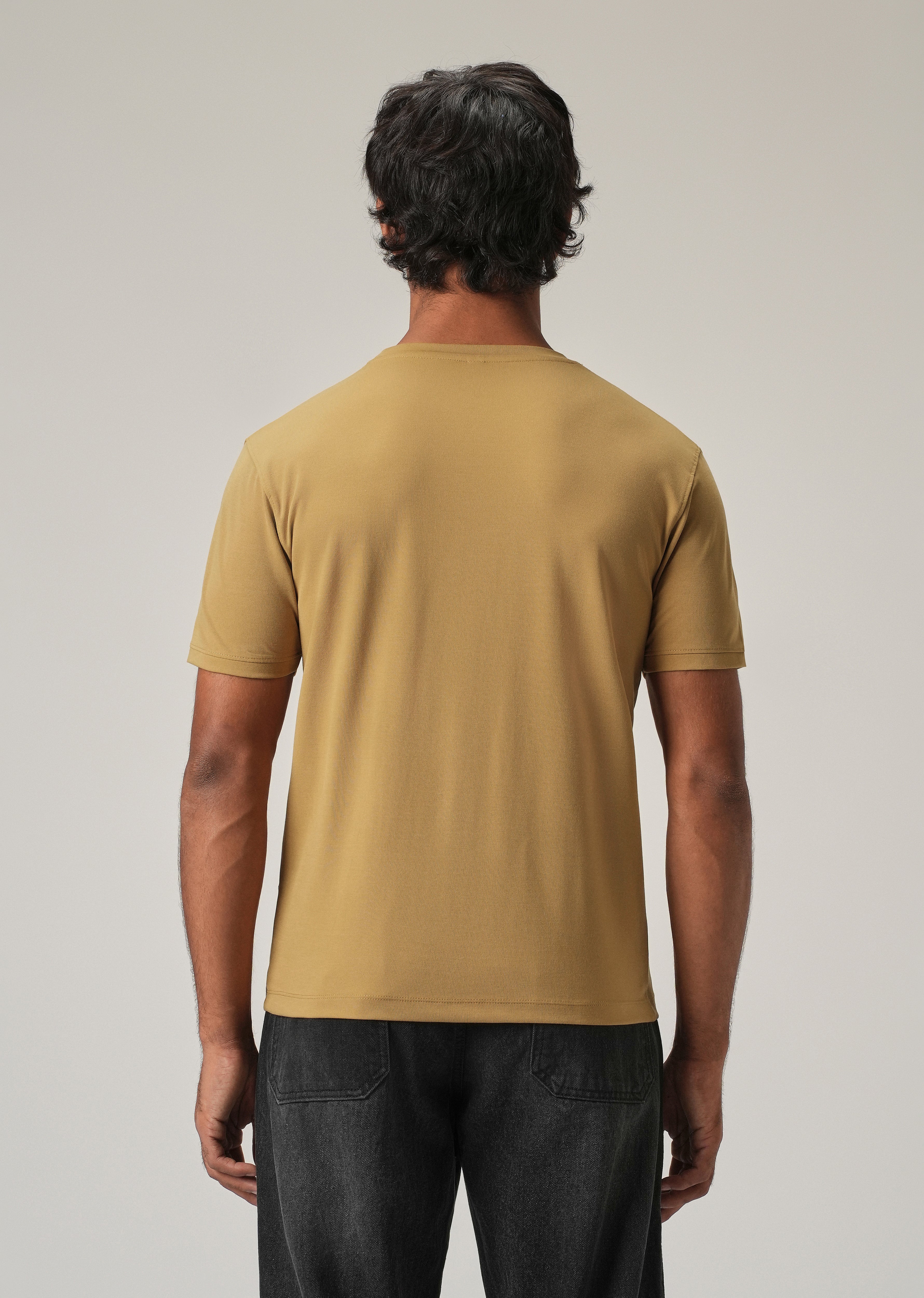 Ochre Print Slim Fit T-Shirt