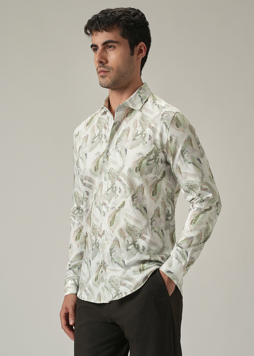 Off-White Brushstroke Print Shirt