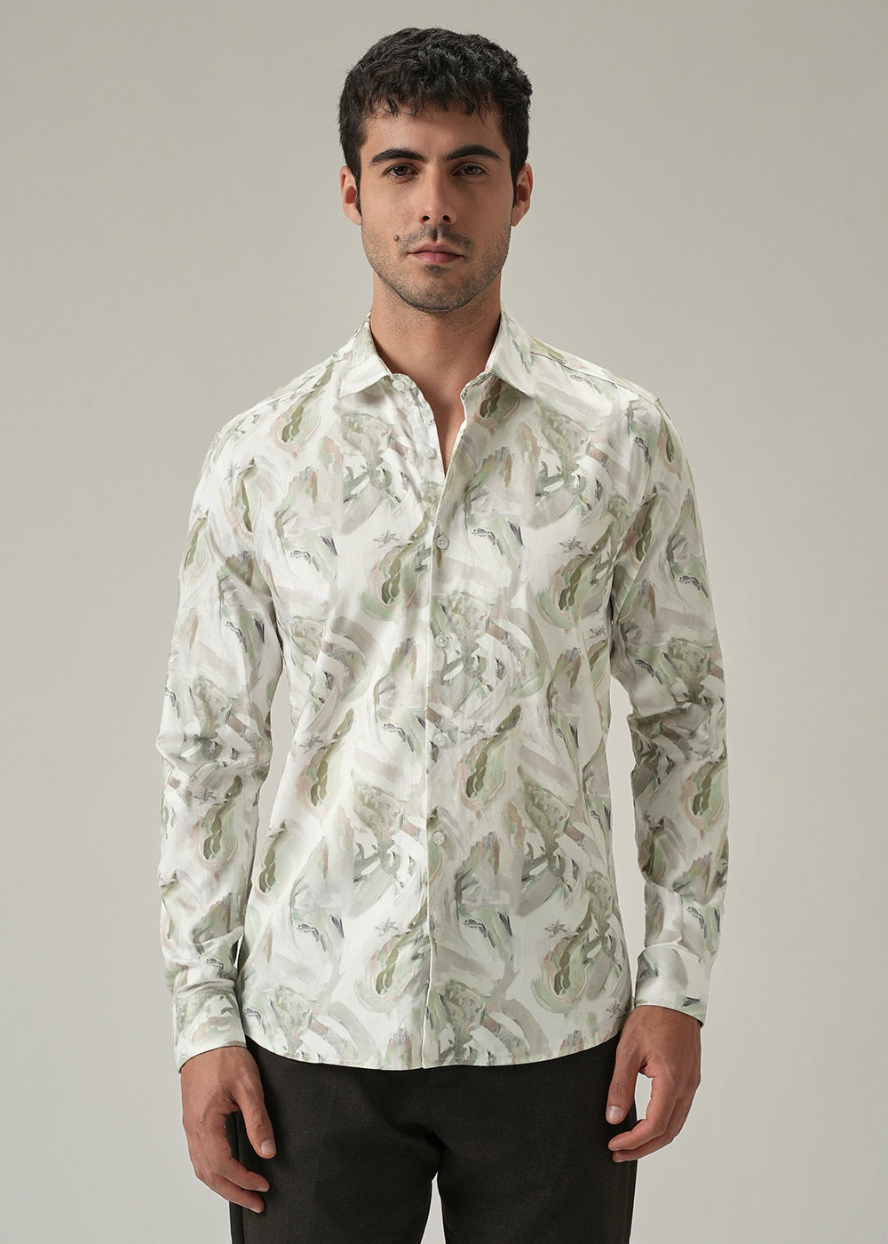 Off-White Brushstroke Print Shirt