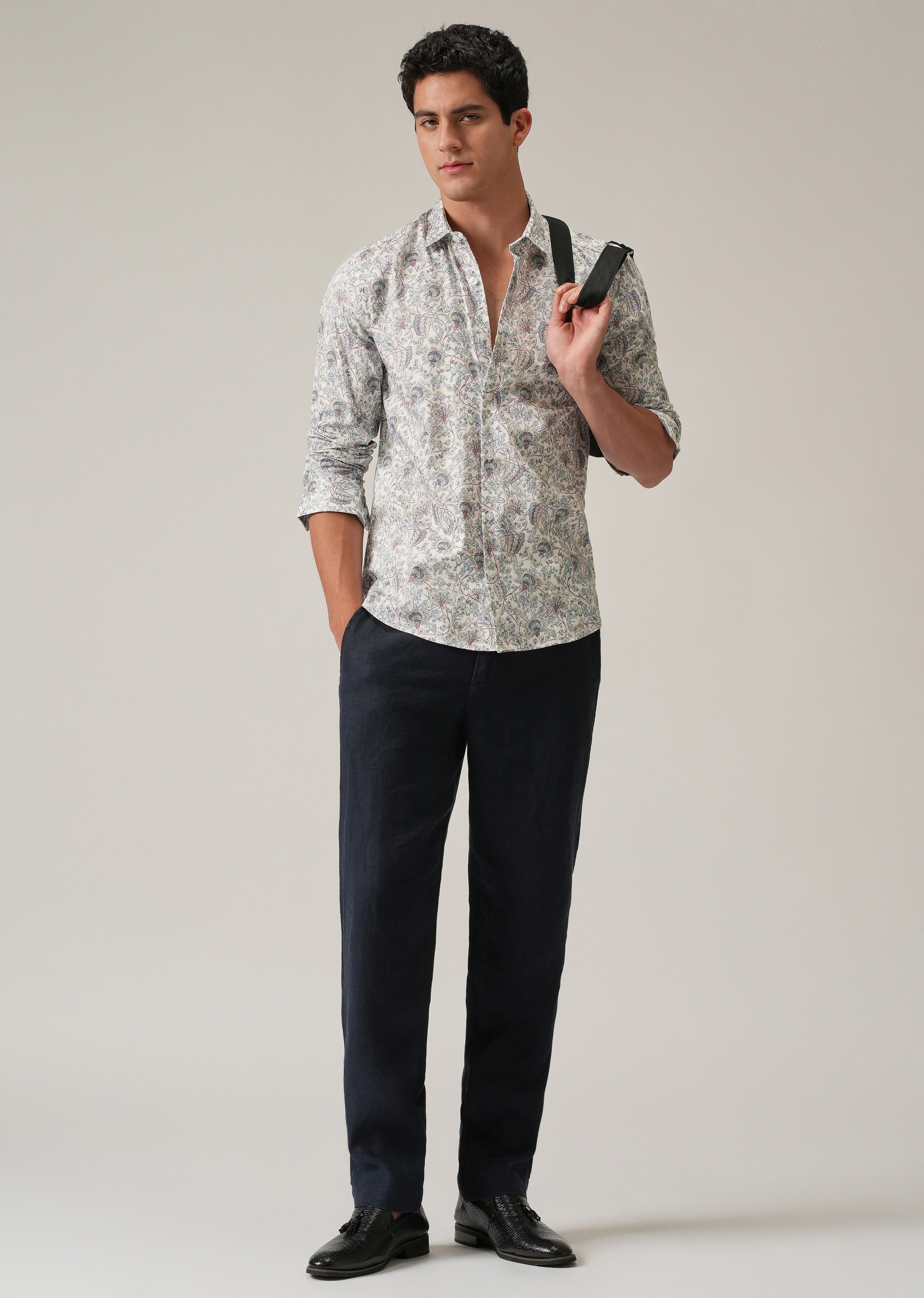 Off-White Ditsy Floral Print Shirt