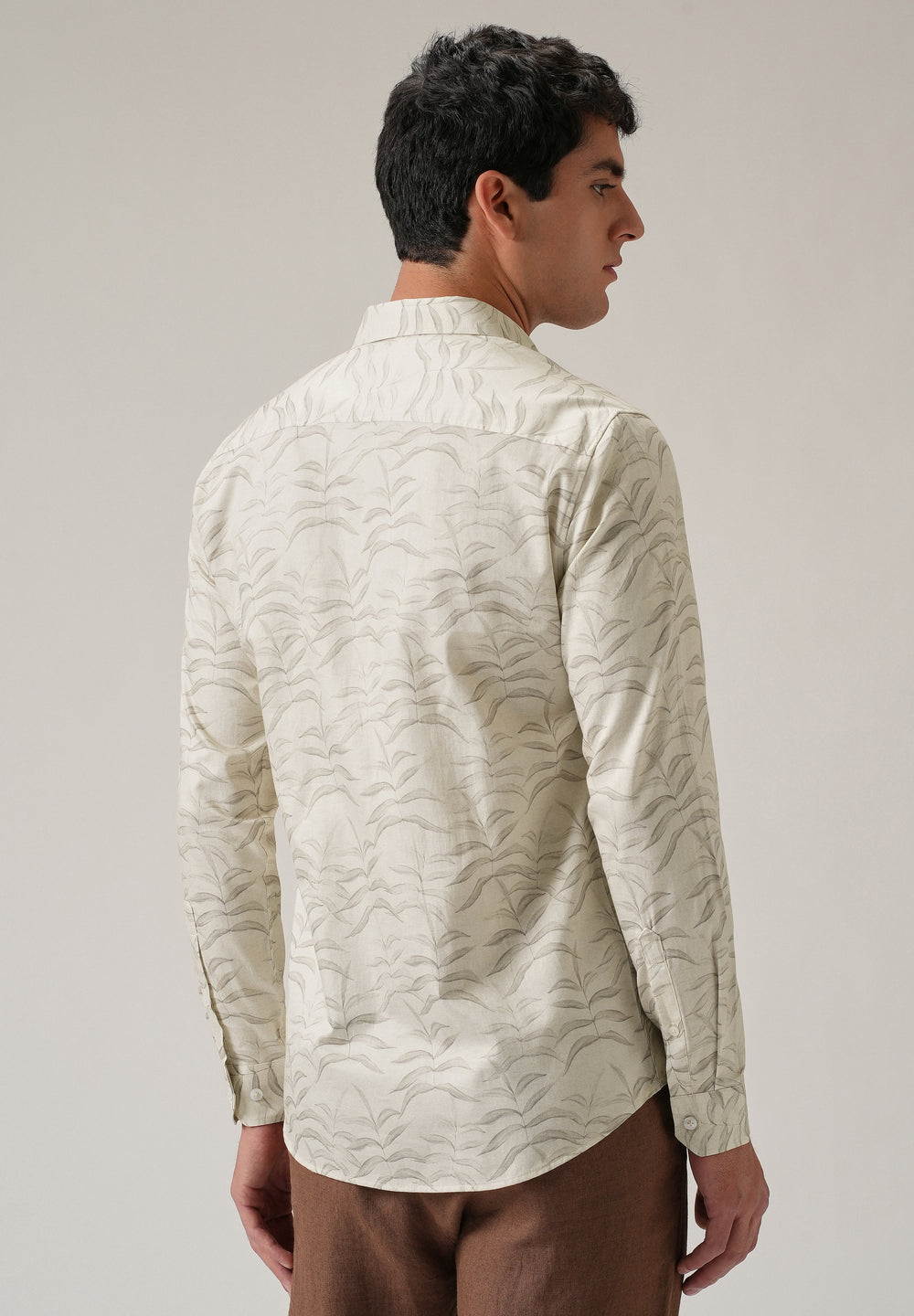 Off-White Leaf Print Shirt