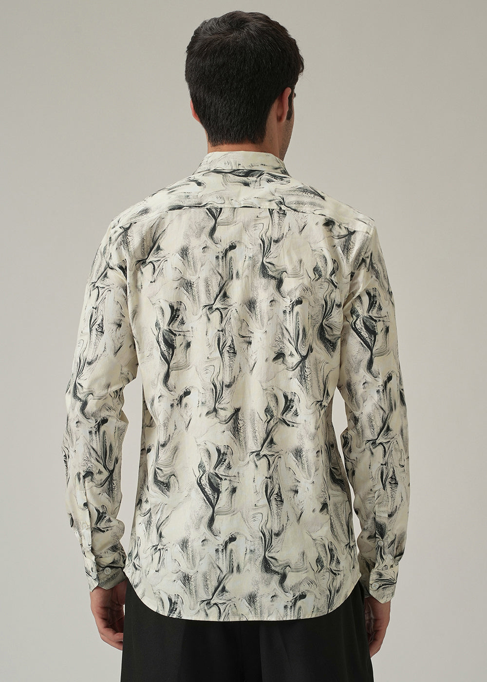 Off-White Marble Print Shirt