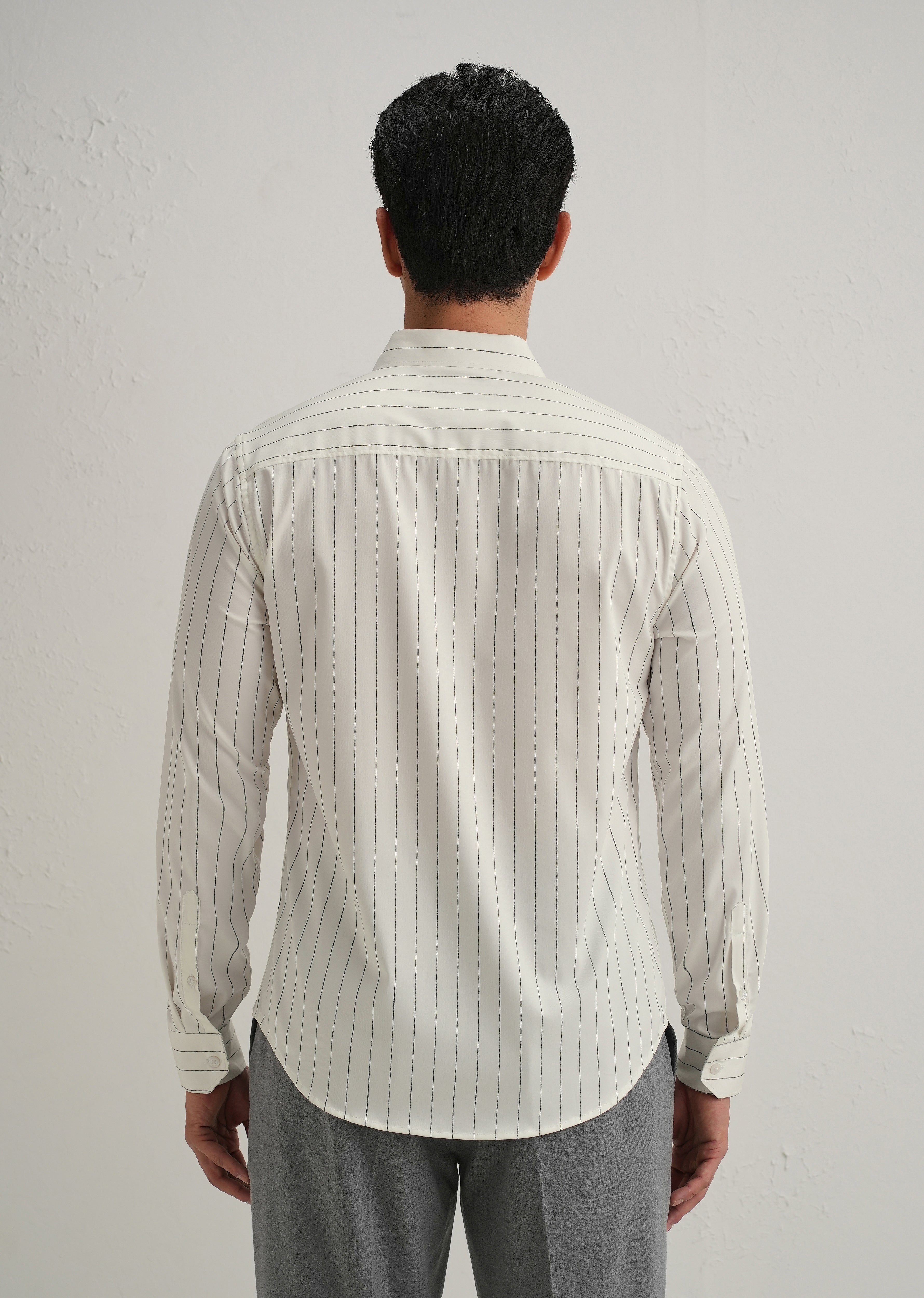Off-White Vertical Stripe Shirt