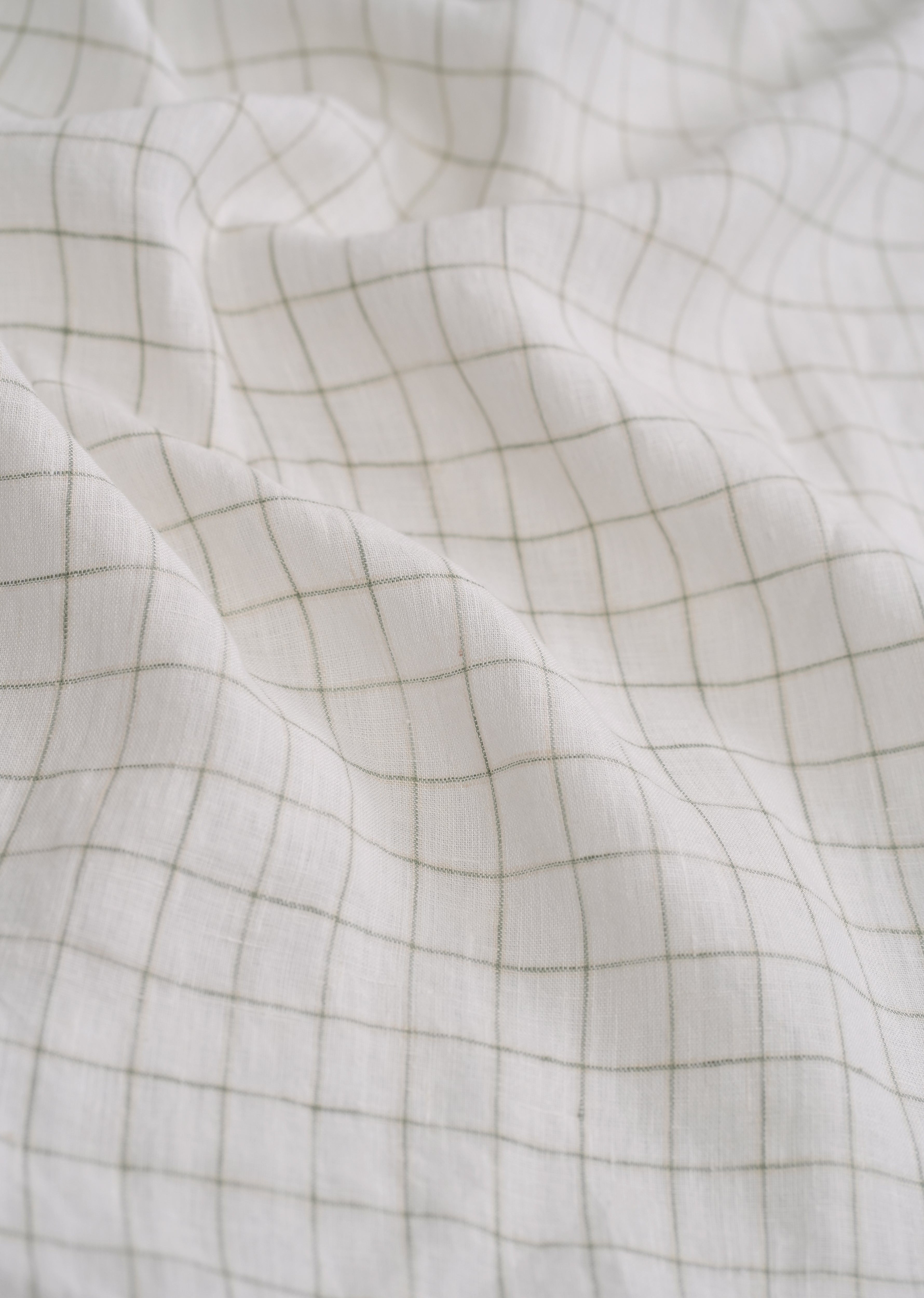 Off-White 100% Pure Linen Check Shirt