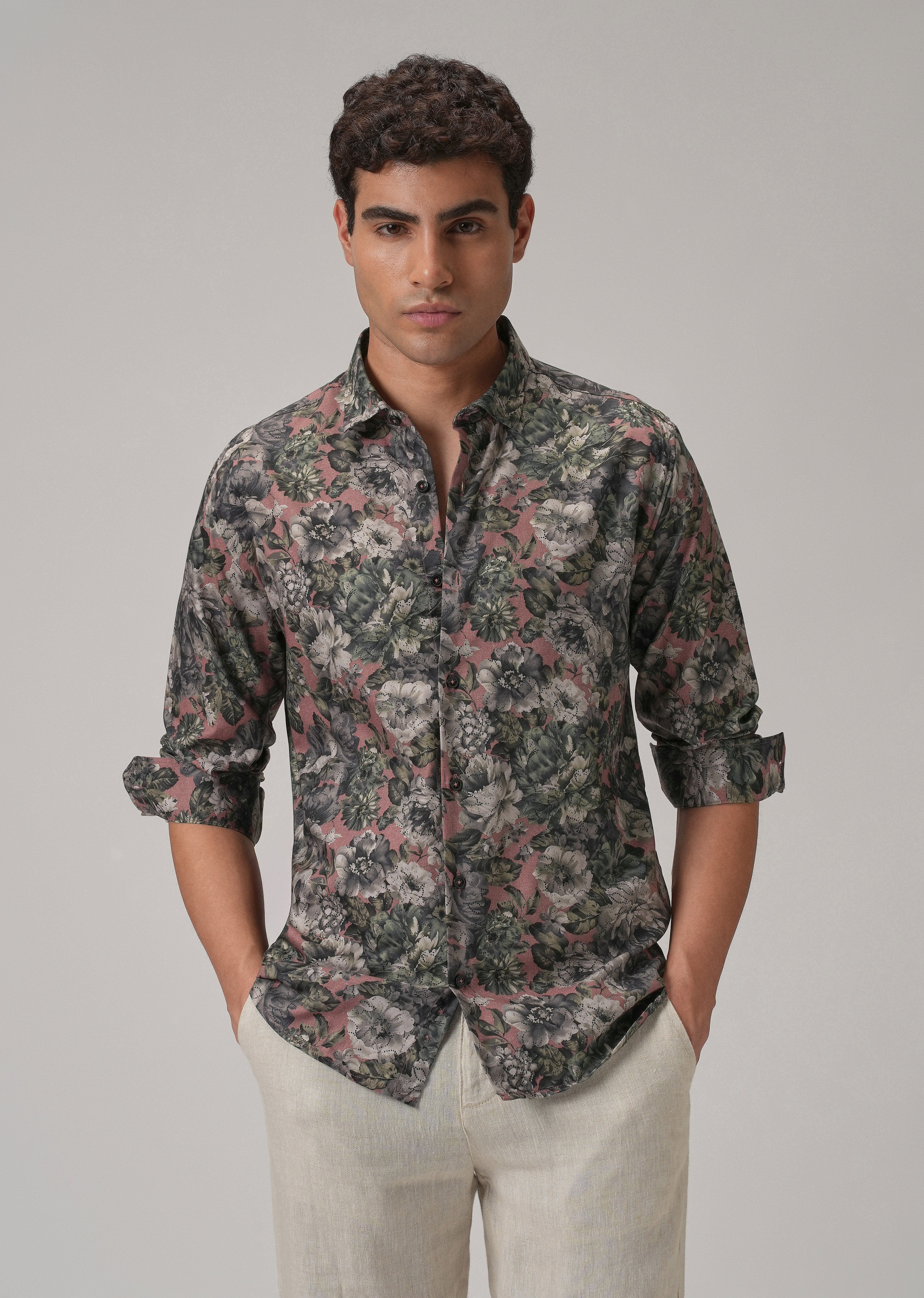 Oleander Floral Printed Shirt