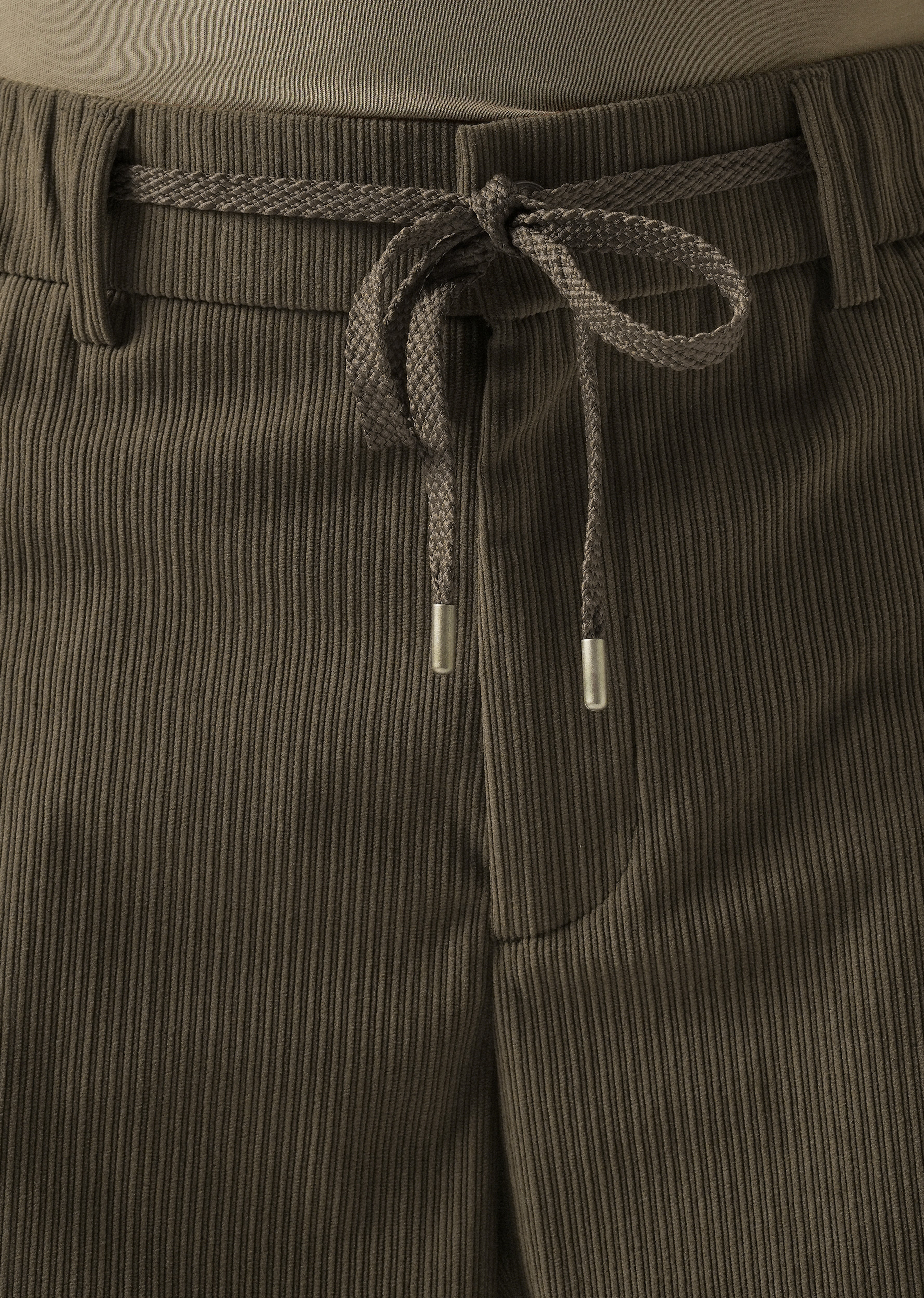 Olive Brown Corduroy Drawstring Pant
