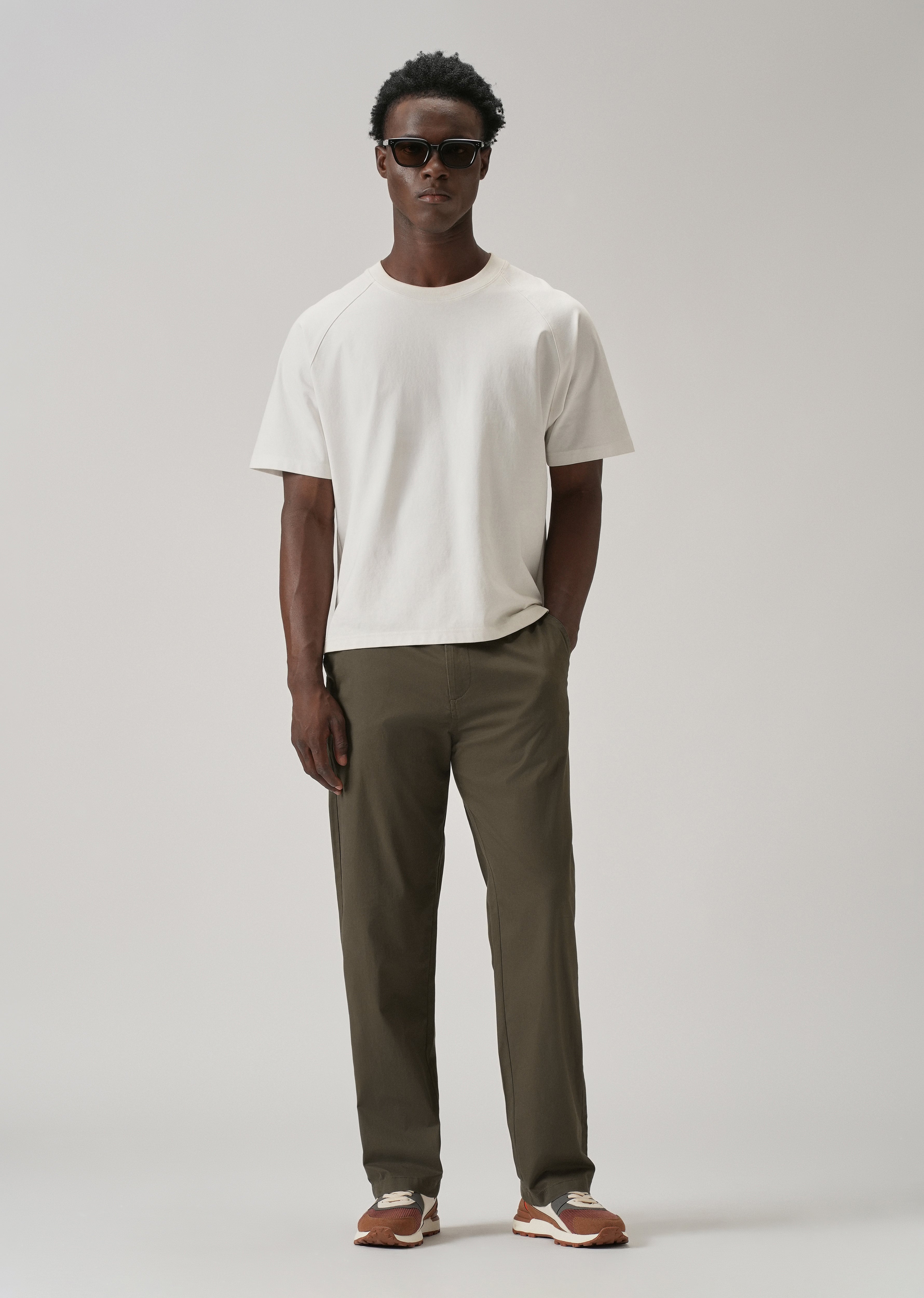 Baggy Fit Olive Green Chinos