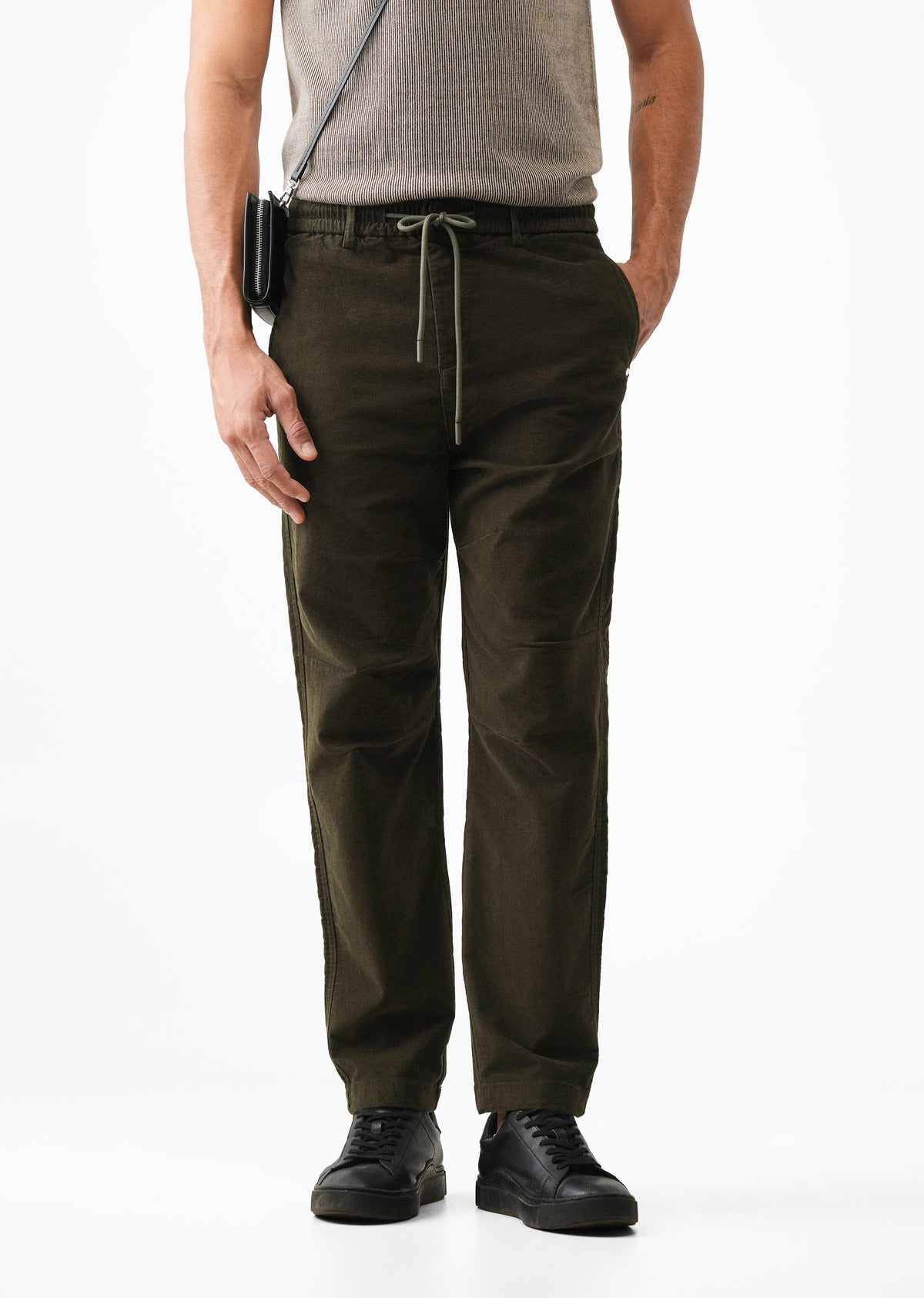Olive Green Drawstring Pant