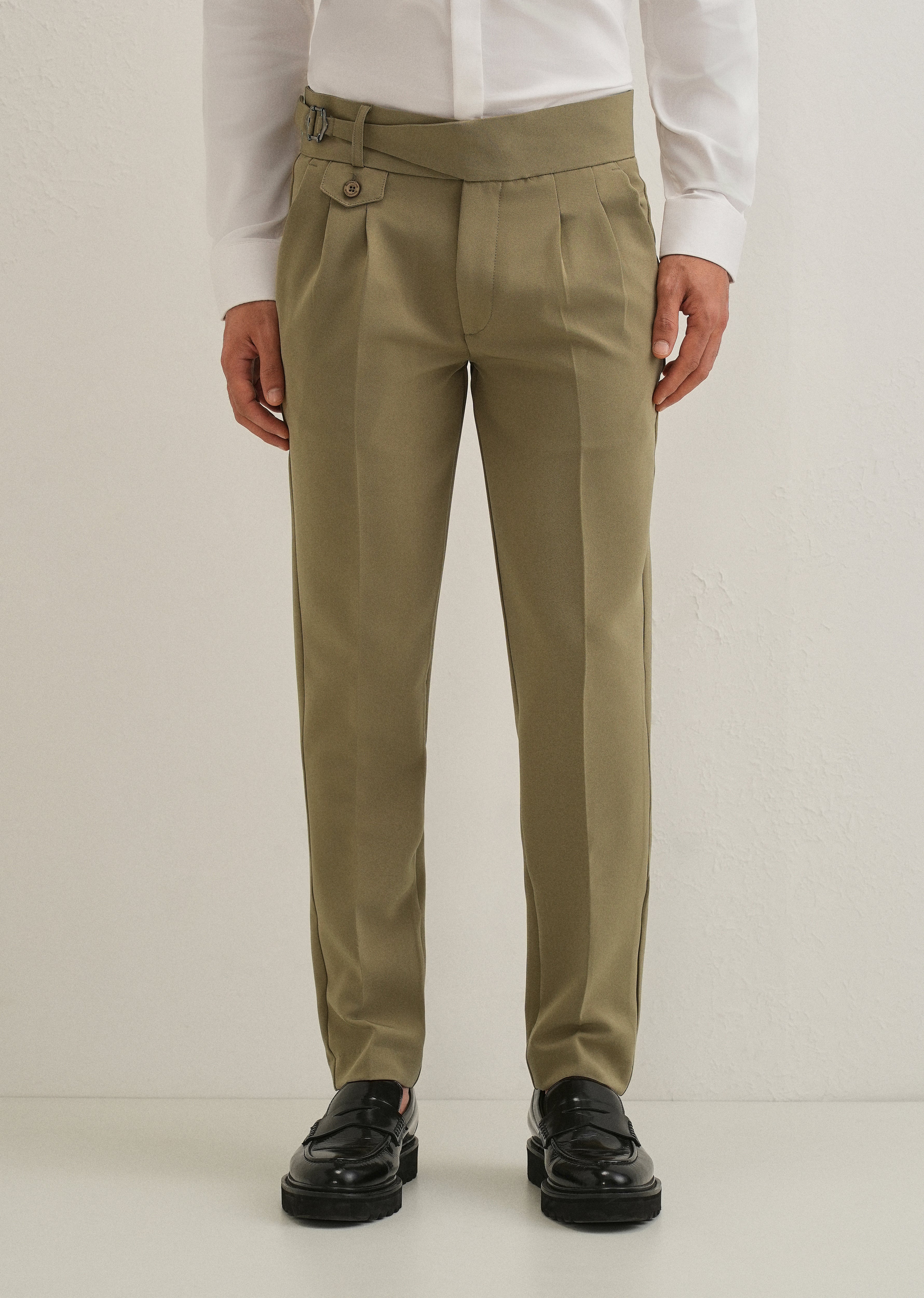 Olive Green Gurkha Pant