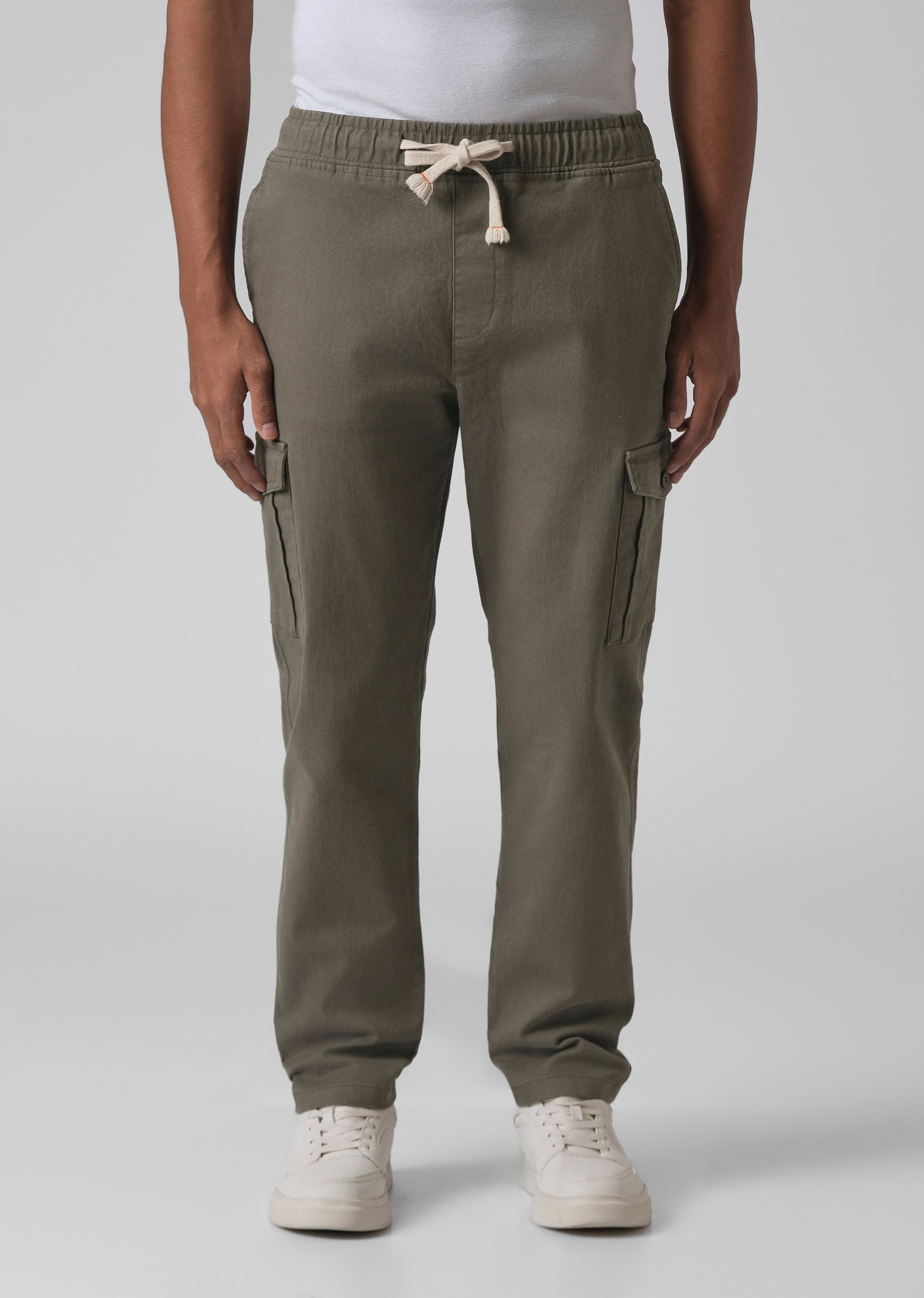 Olive Green Regular Fit Cargo Pant