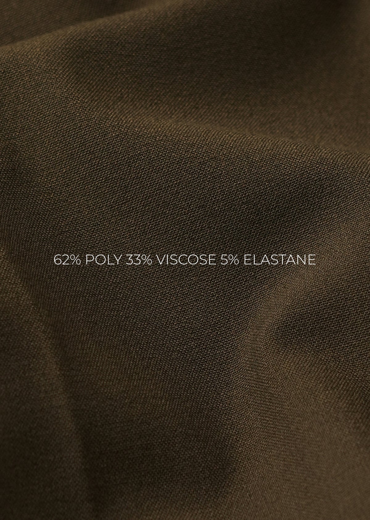 Olive Green Semi-Elastic Slim Fit Trouser