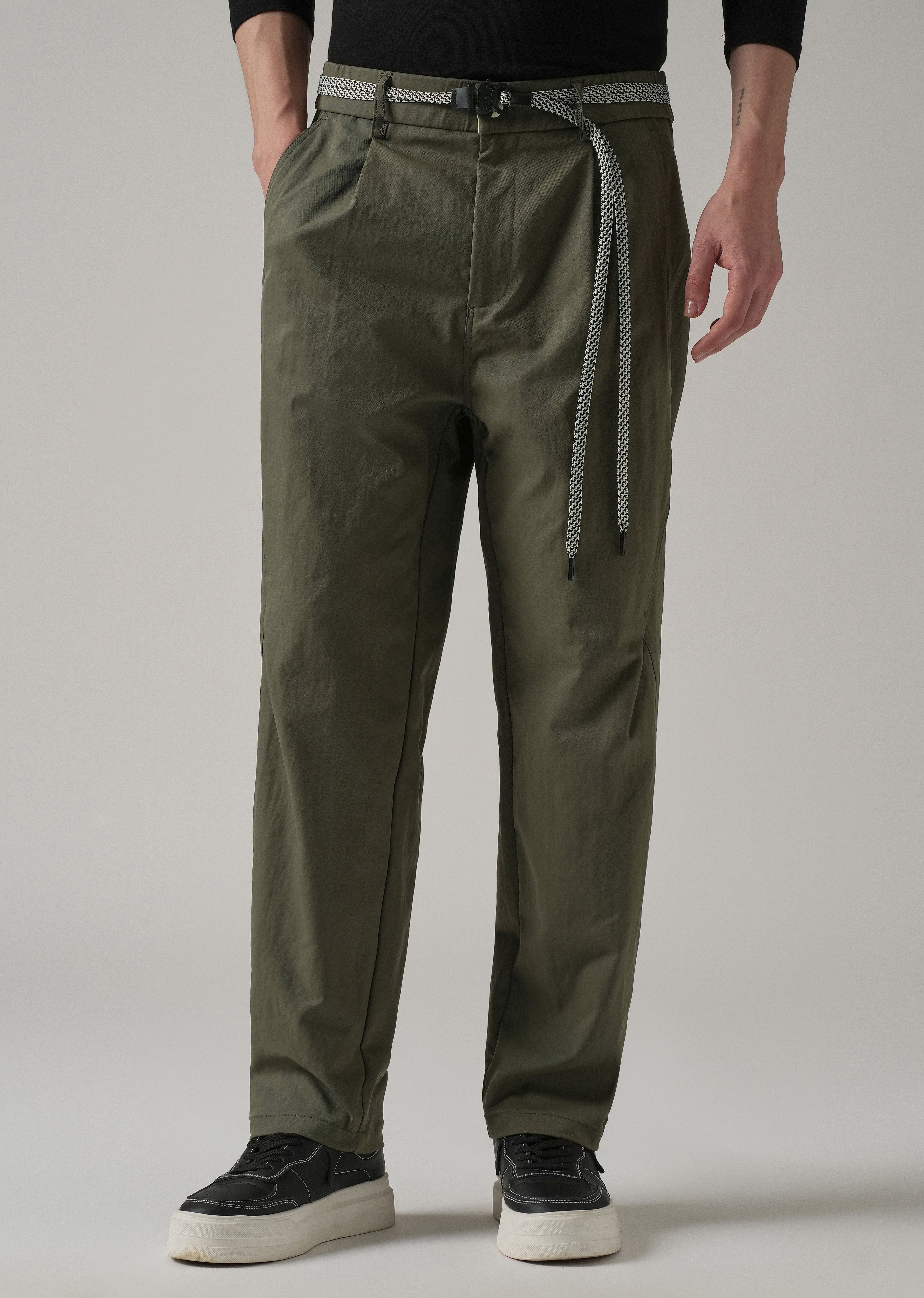 Olive Stone Wash Pant