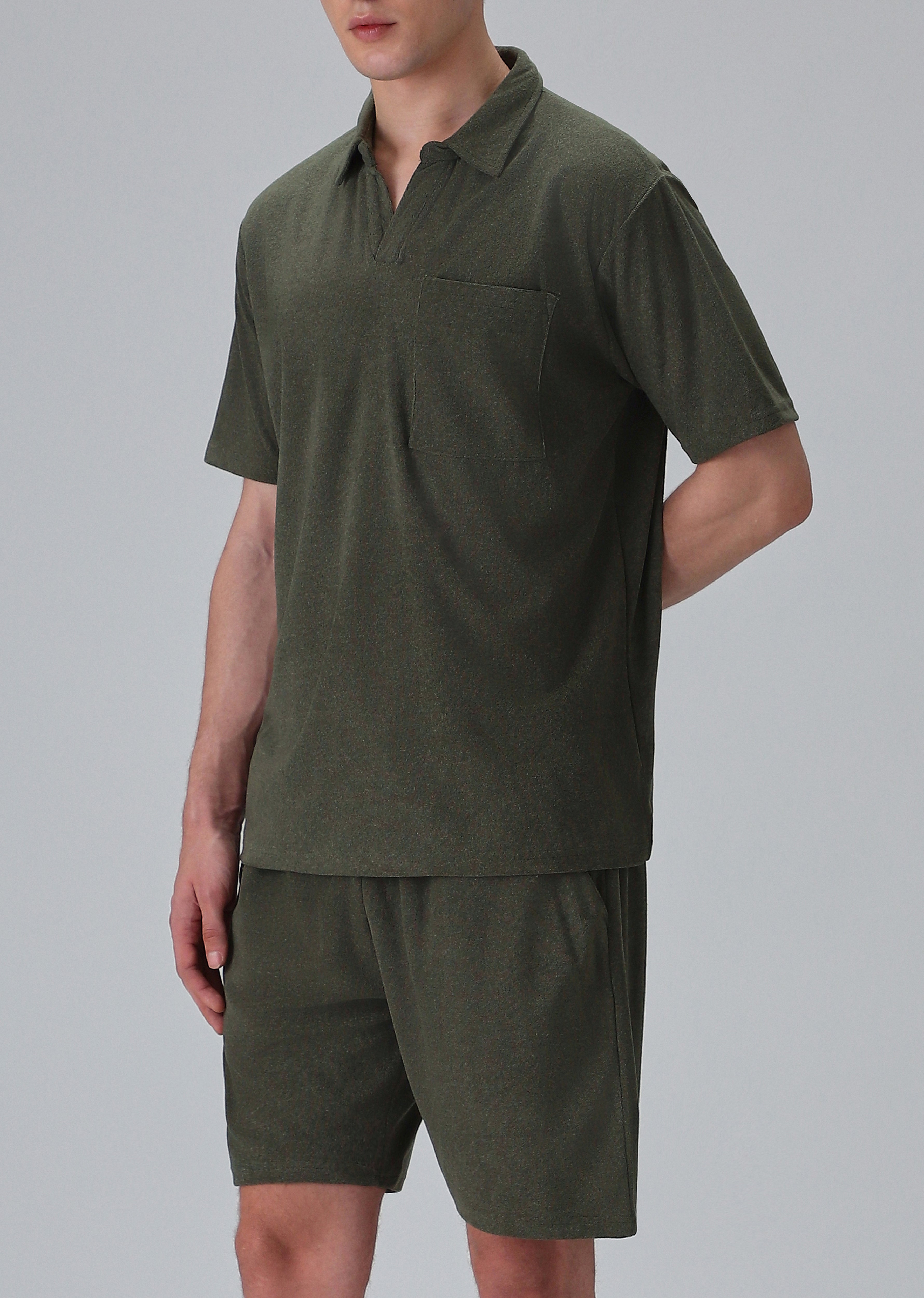 Olive Knitted Co-ord Set