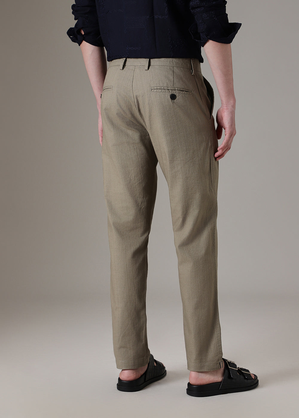 Olive Linen Trouser