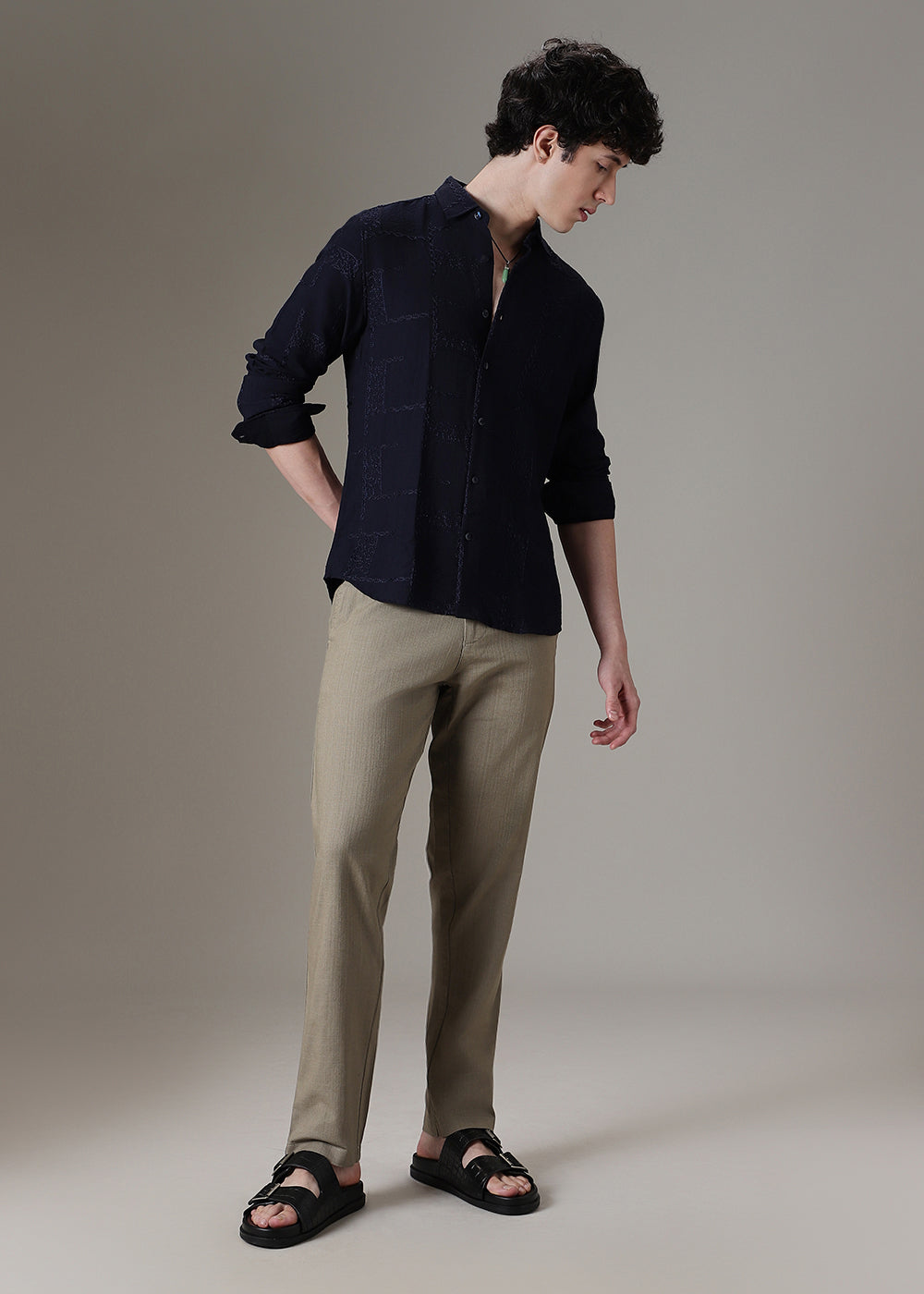 Olive Linen Trouser
