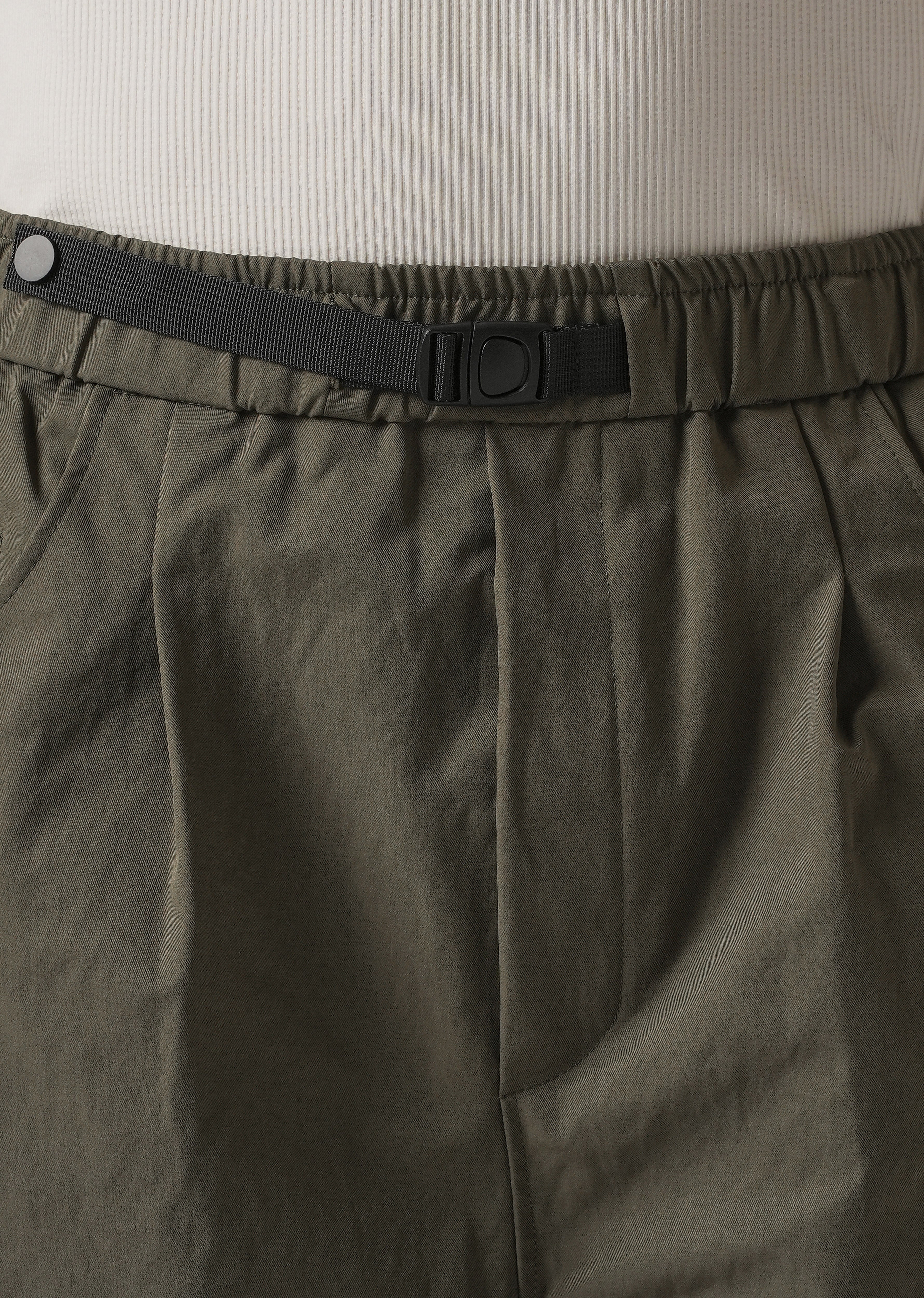Olive Twill Relaxed Fit Pant